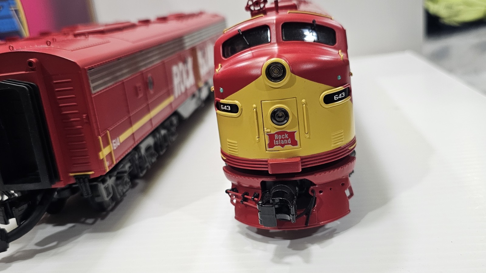 MTH 20-20187-1 Rock Island Premier E-8 ABA Diesel Set Protosound 3.0 PS 3