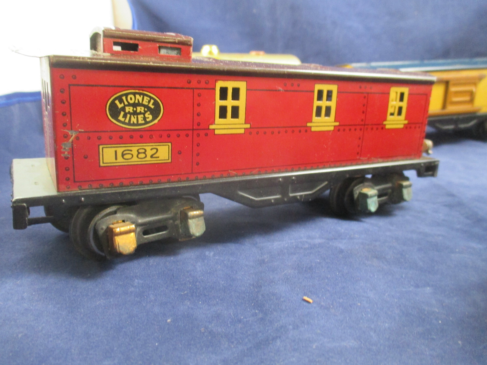 O-27 Prewar Lionel- 1055E Set Box, 1681E engine & tender, 1679, 1680, 1682 BOX
