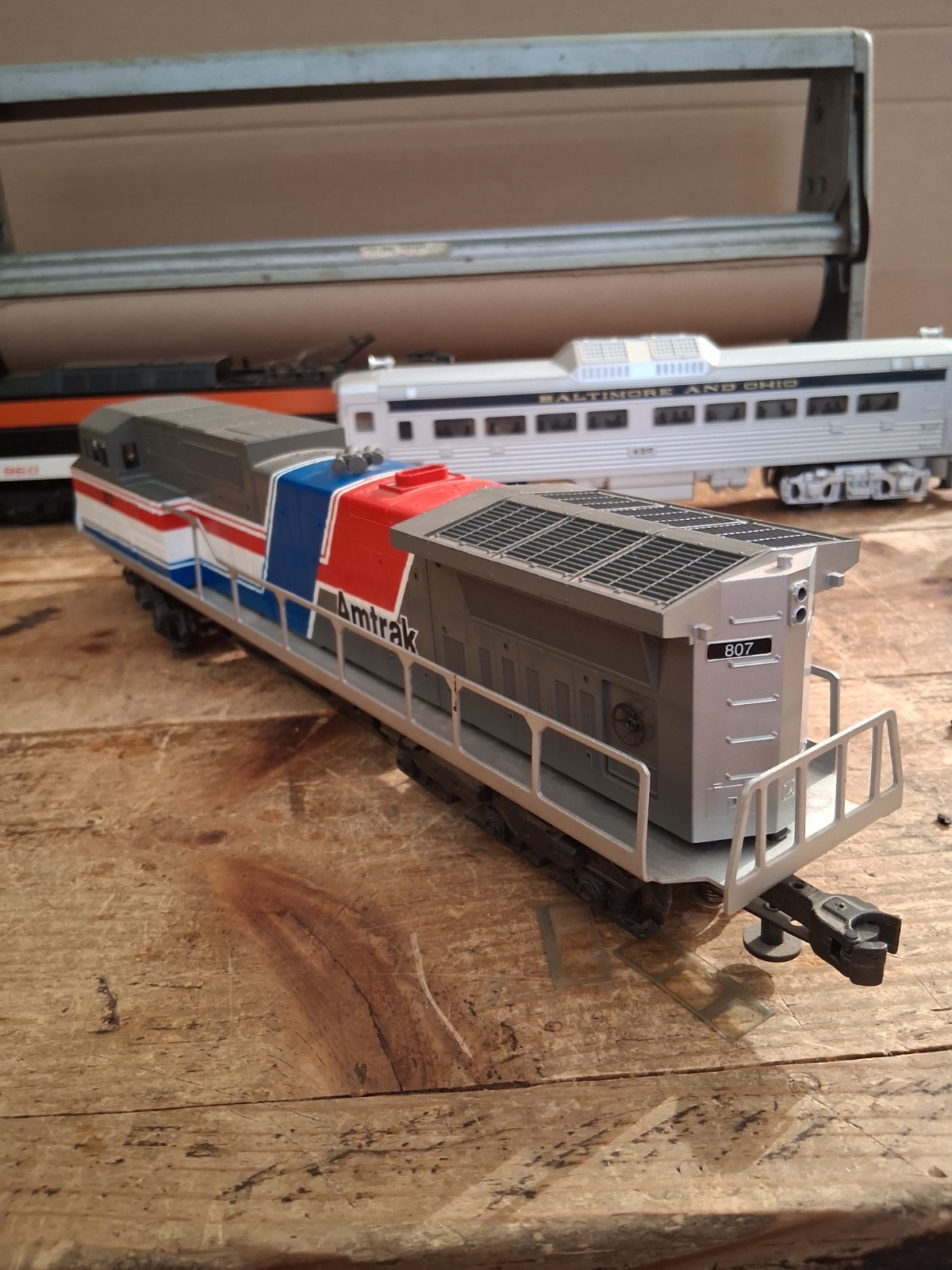Williams DA109 Amtrak Dash 8 Powered Cab #807 Horn O Gauge 3 Rail Diesel TESTED