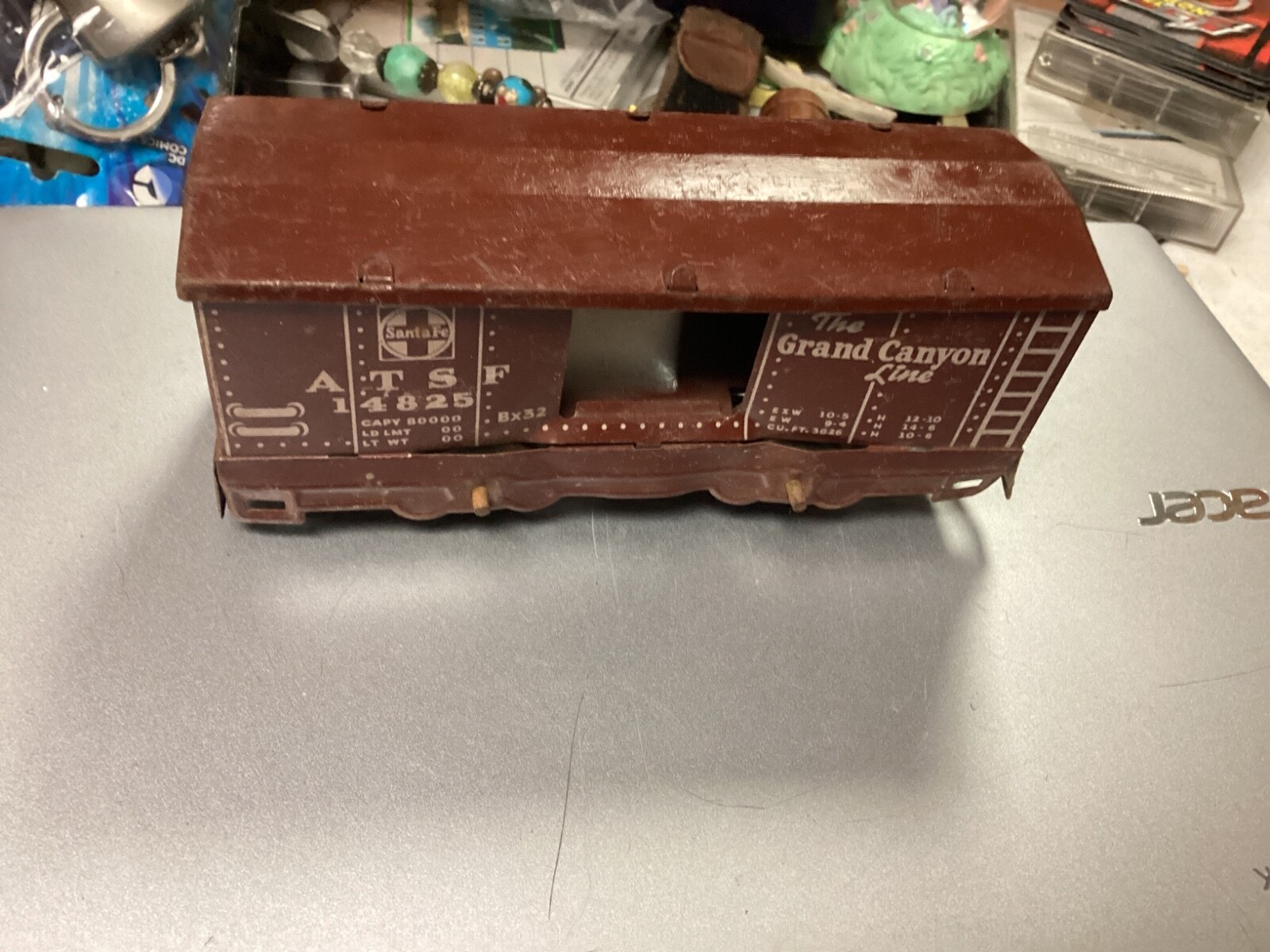 ATSF 14825 Santa Fe The Grand Canyon Line Metal Tin Hopper Box Car Railroad