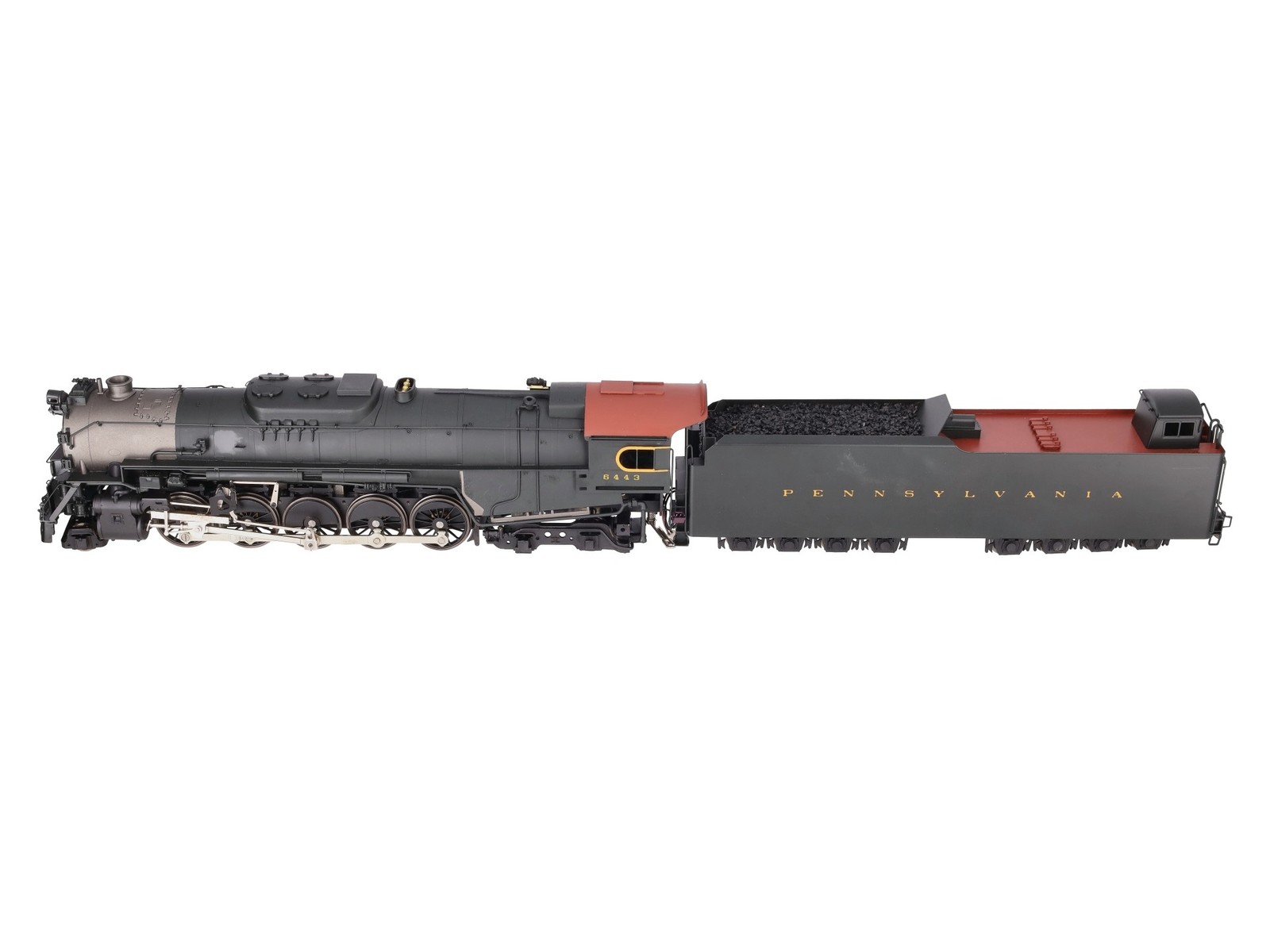 Sunset Models O Brass PRR J1a 2-10-4 Steam Locomotive & Tender #6443 (2-Rail) EX