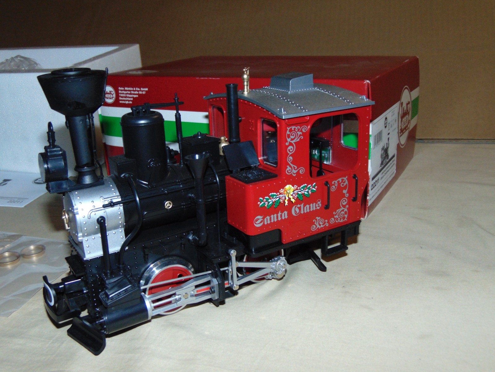LGB 22211 STAINZ CHRISTMAS STEAM ENGINE WITH SOUND + BOX