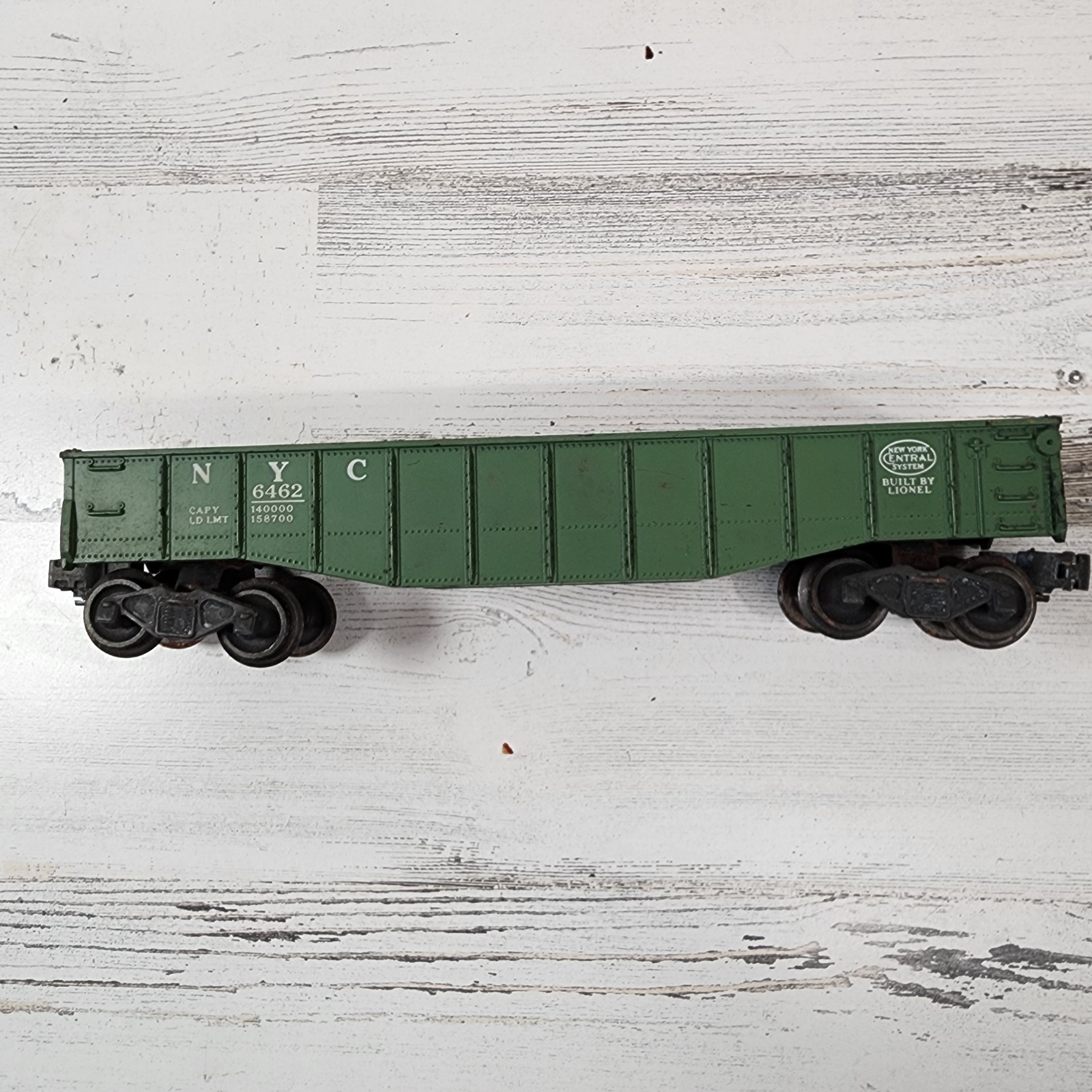 Lionel Gondola Train Car Lot 4 NYC 6462 6012 Black Green Vintage