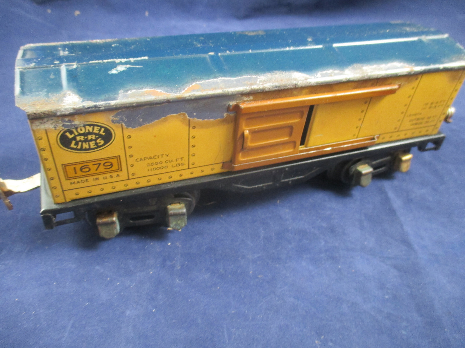 O-27 Prewar Lionel- 1055E Set Box, 1681E engine & tender, 1679, 1680, 1682 BOX