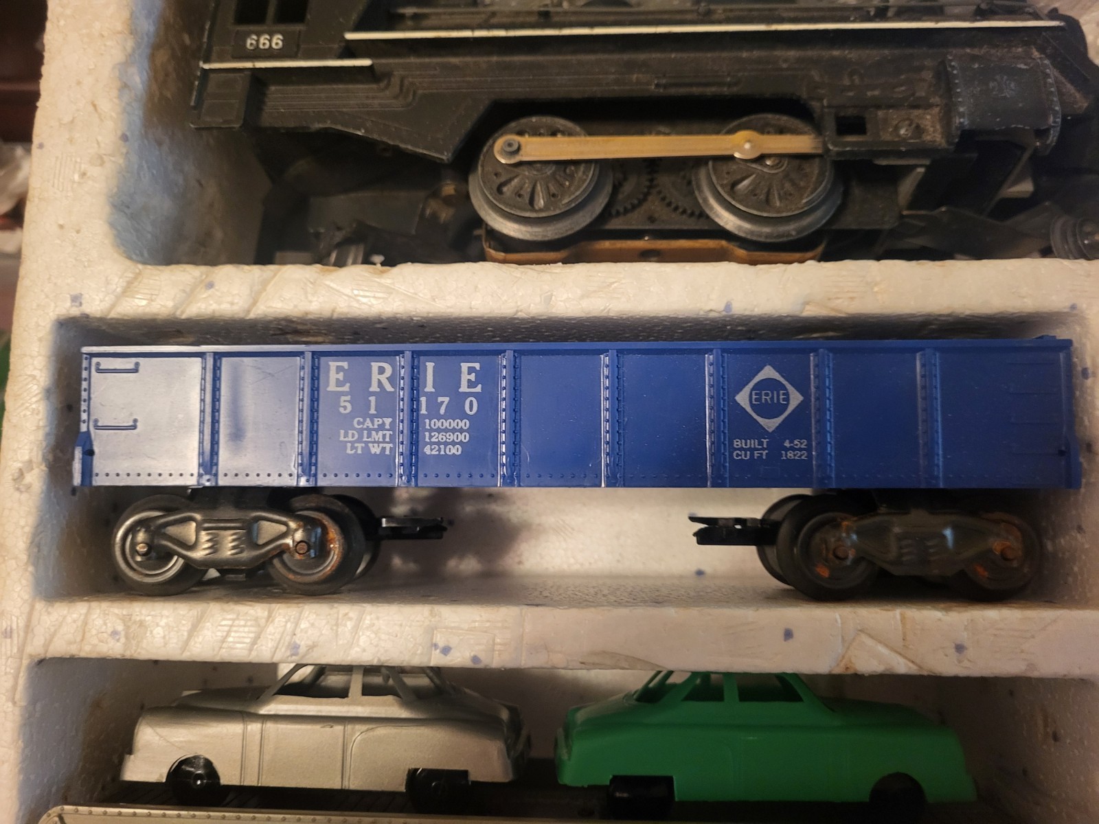Marx Train Set Union Pacific 52875/666 Steam Locomotive + Cars+Track+Transformer