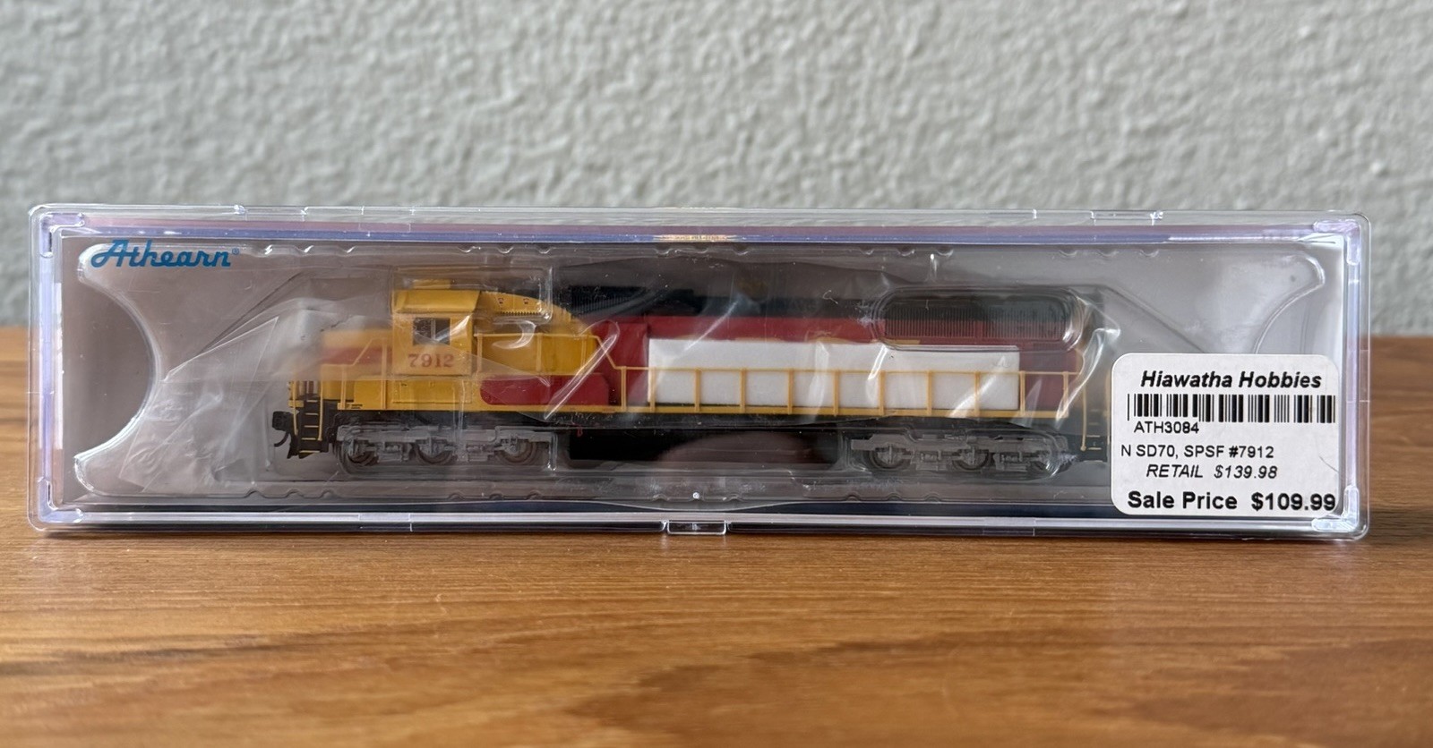 N Scale Athearn SD70 DCC Equipped Kodachrome SPSF 7912 Southern Pacific Santa Fe