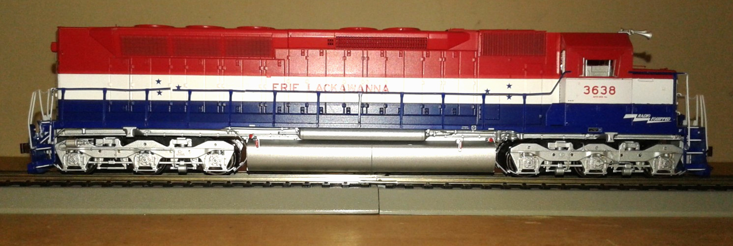HO SCALE ATHEARN GENESIS SDP45 ERIE LACKWANNA EL #3638 DCC & SOUND NO BOX READ