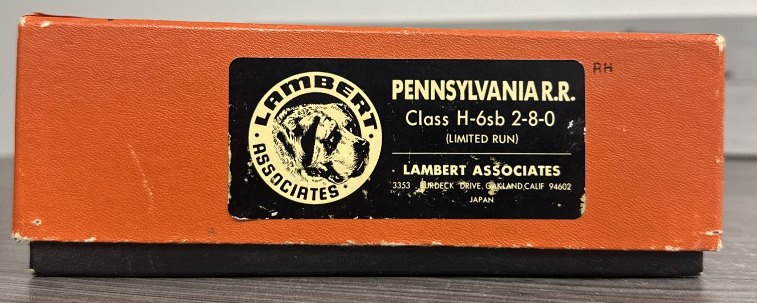 Lambert Associates HO Brass #900 Consolidation PRR 2-8-0 H-6SB #3021 – Tested!