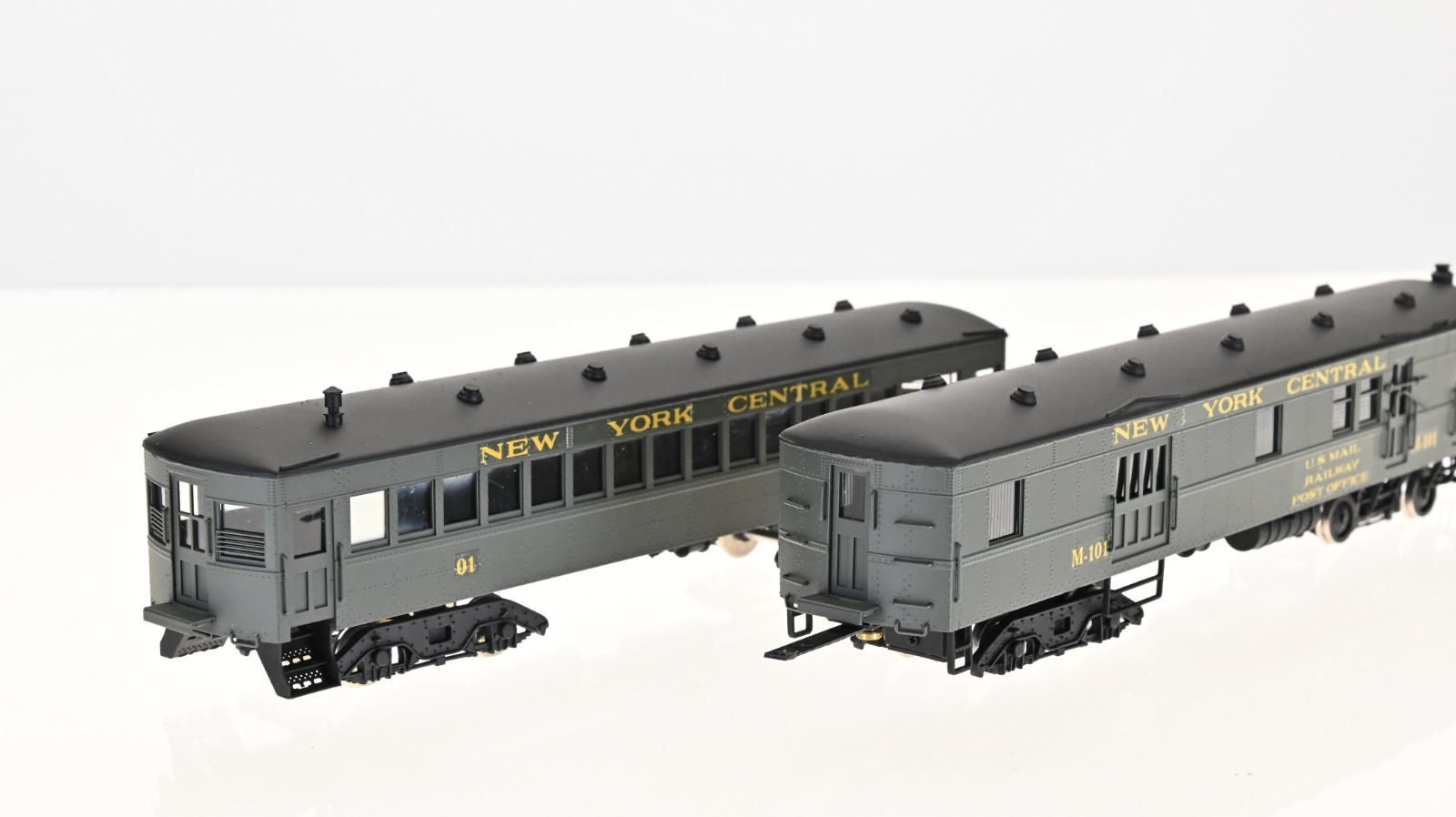 NJ Custom Brass Gas Motor Rail Car set NYC HO scale