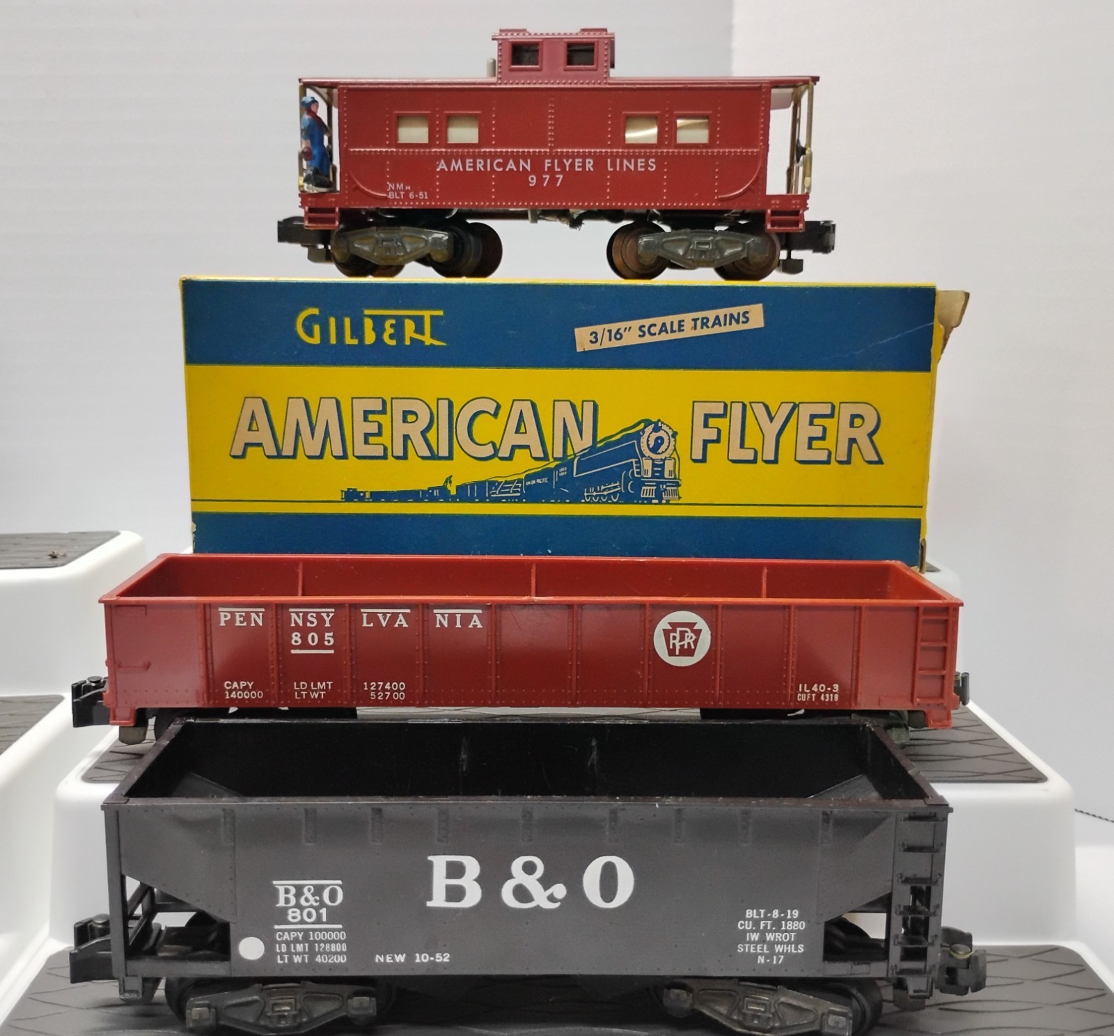 AMERICAN FLYER LINES C&NW #283 SET FROM 1956 WITH EXTRAS S GAUGE/USED