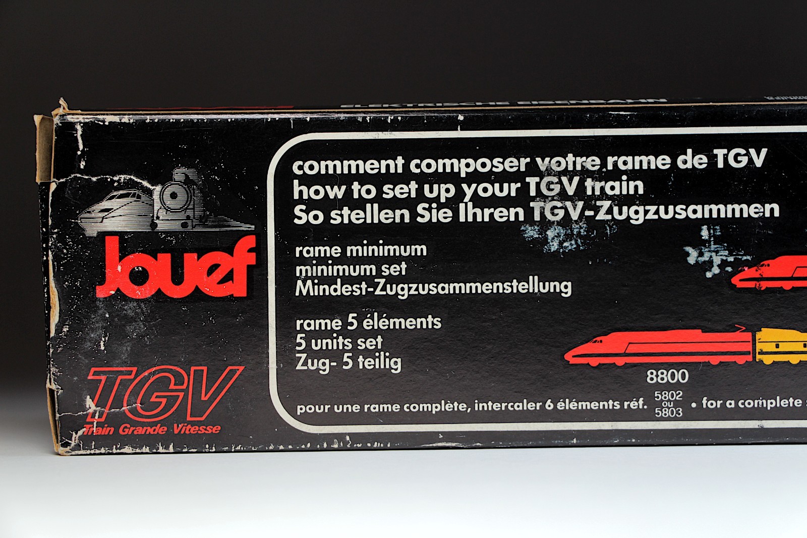 Jouef TGV 23084 Train Grande Vitesse HO Scale Electric Train 8800 Engine in Box