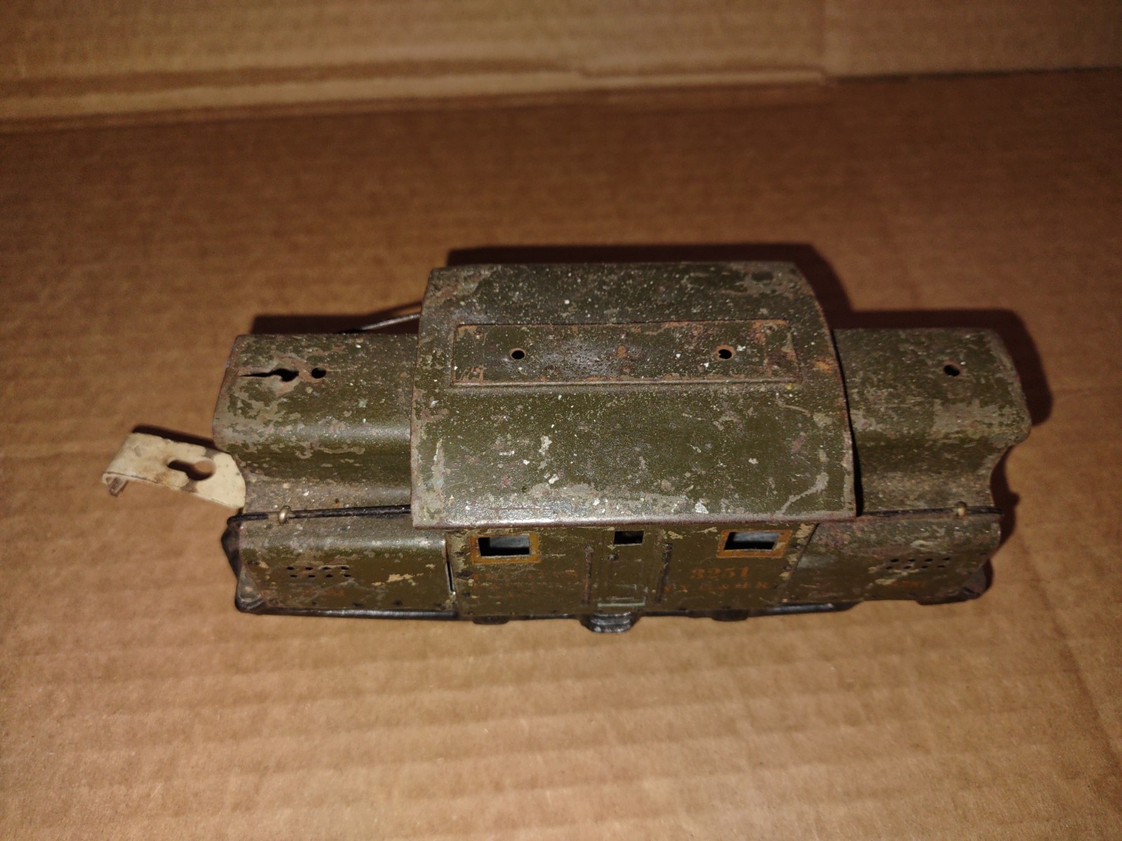 Vintage Ives “Railway Lines” Electric Box Car Locomotive – 3251 Parts/Restore