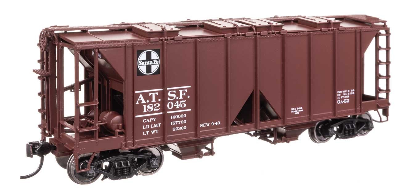 49706 Walthers HO ACF 1958 Cu Ft Covered Hopper Santa Fe #182051