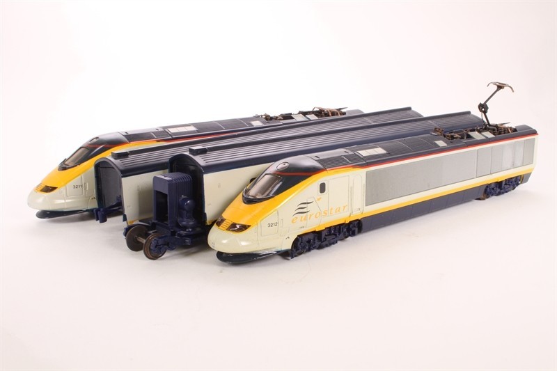 JOUEF 748300 3211 + 3212 TGV EUROSTAR Model Version, Set Of 4 Elements