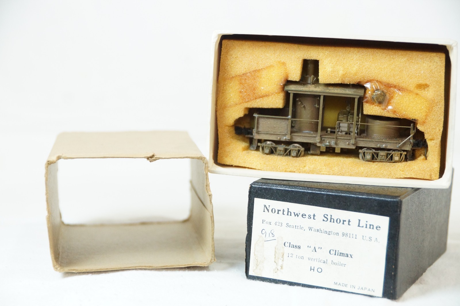 NORTHWEST SHORT LINE CLASS A CLIMAX 12 TON Vertical BOILER LOCOMOTIVE Mint BOXED