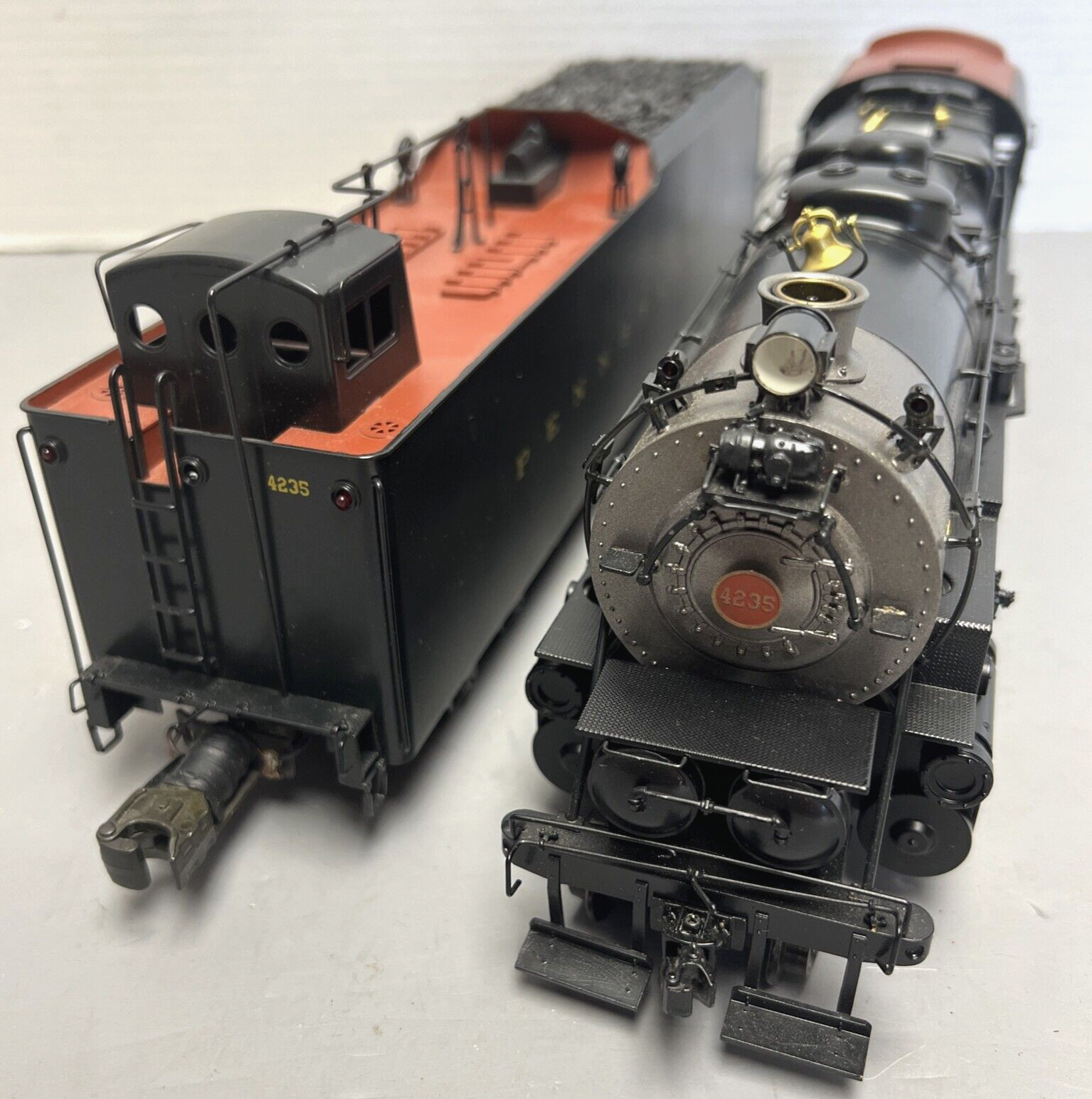 3RD RAIL SUNSET 4235 BRASS PENNSYLVANIA I-1 2-10-0 STEAM LOCO & LONG TENDER LNIB