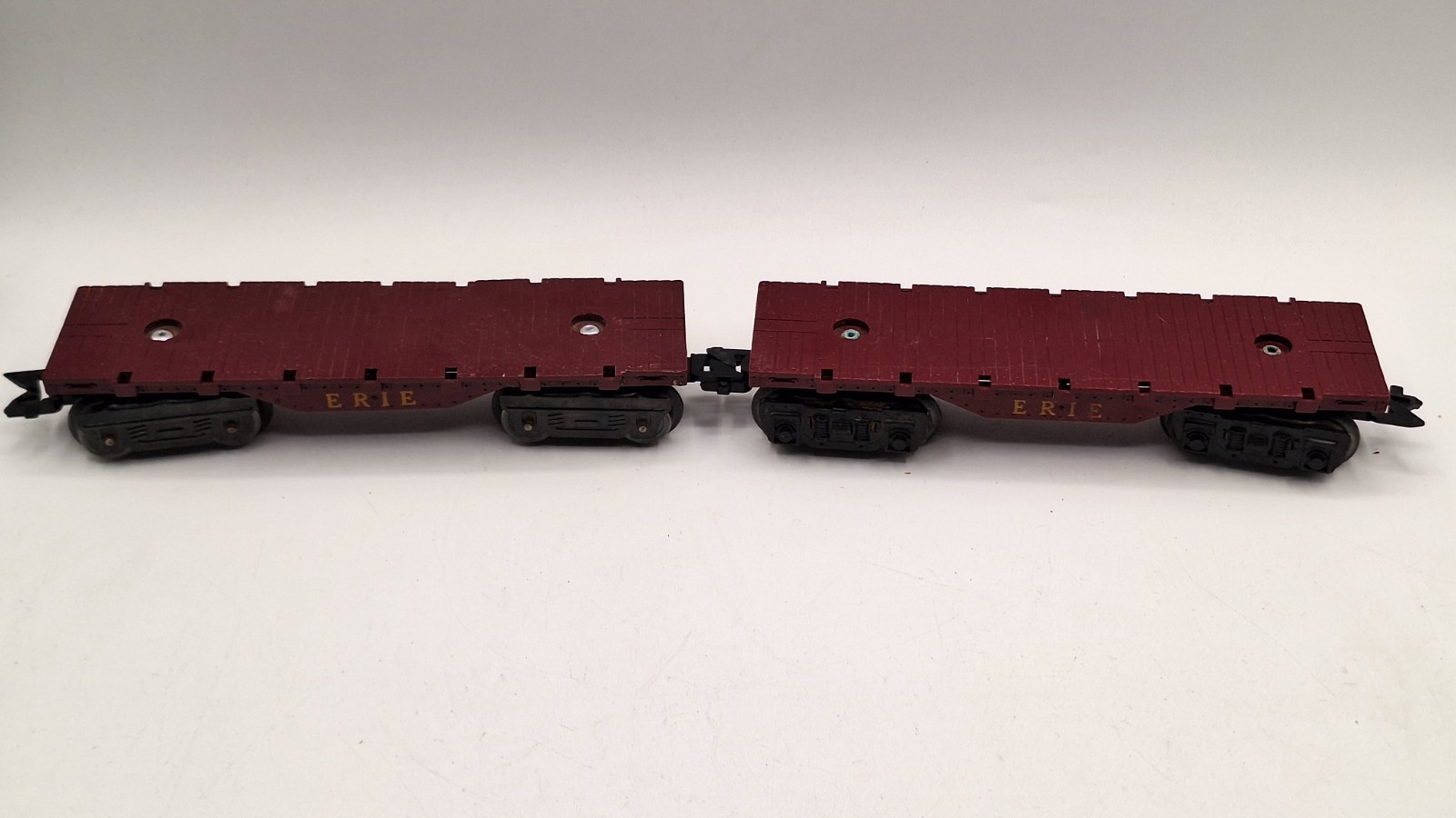 Vtg Marx O Gauge locomotive 666 Tender Southern Pacific & 3 fat cars, Tested