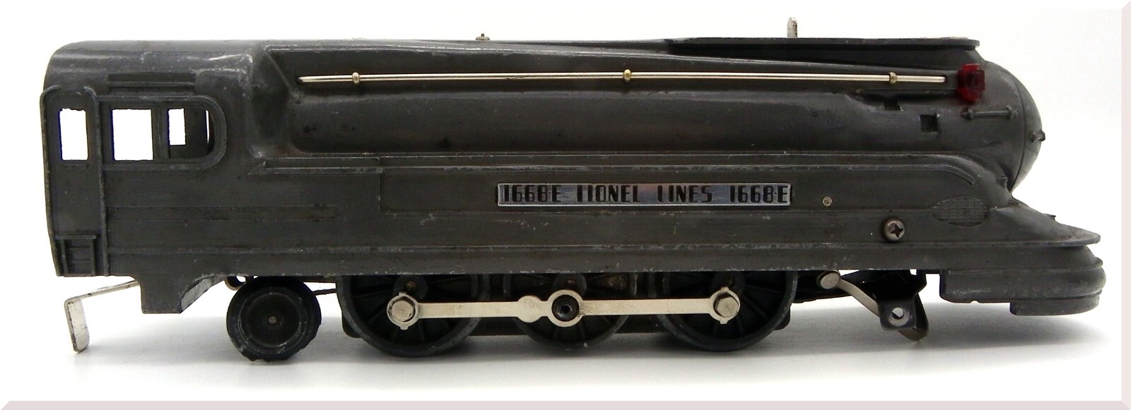 Lionel Lines 1668-E Torpedo Steam Locomotive O Gauge Steel Grey As Is