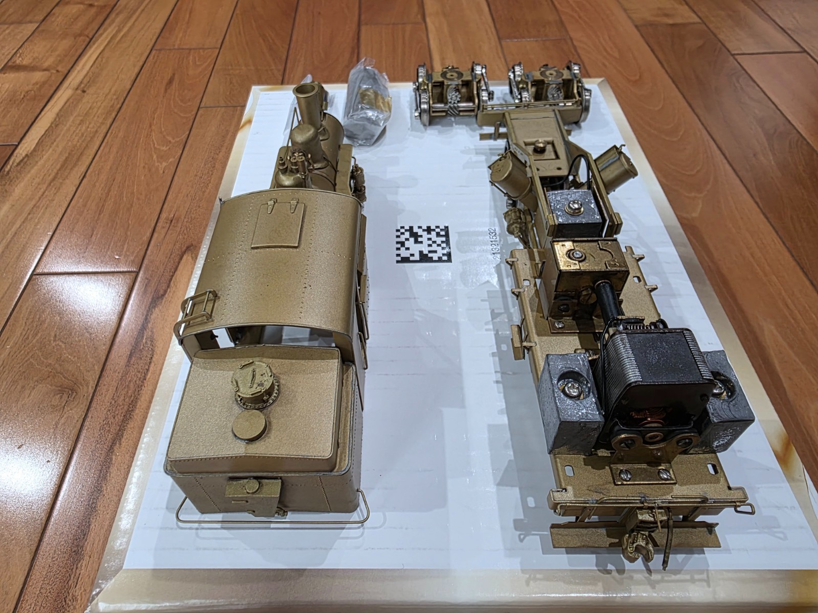 O / On3 Brass Model Train, WMC Westside Model Company Heisler No. 3 – Unpainted