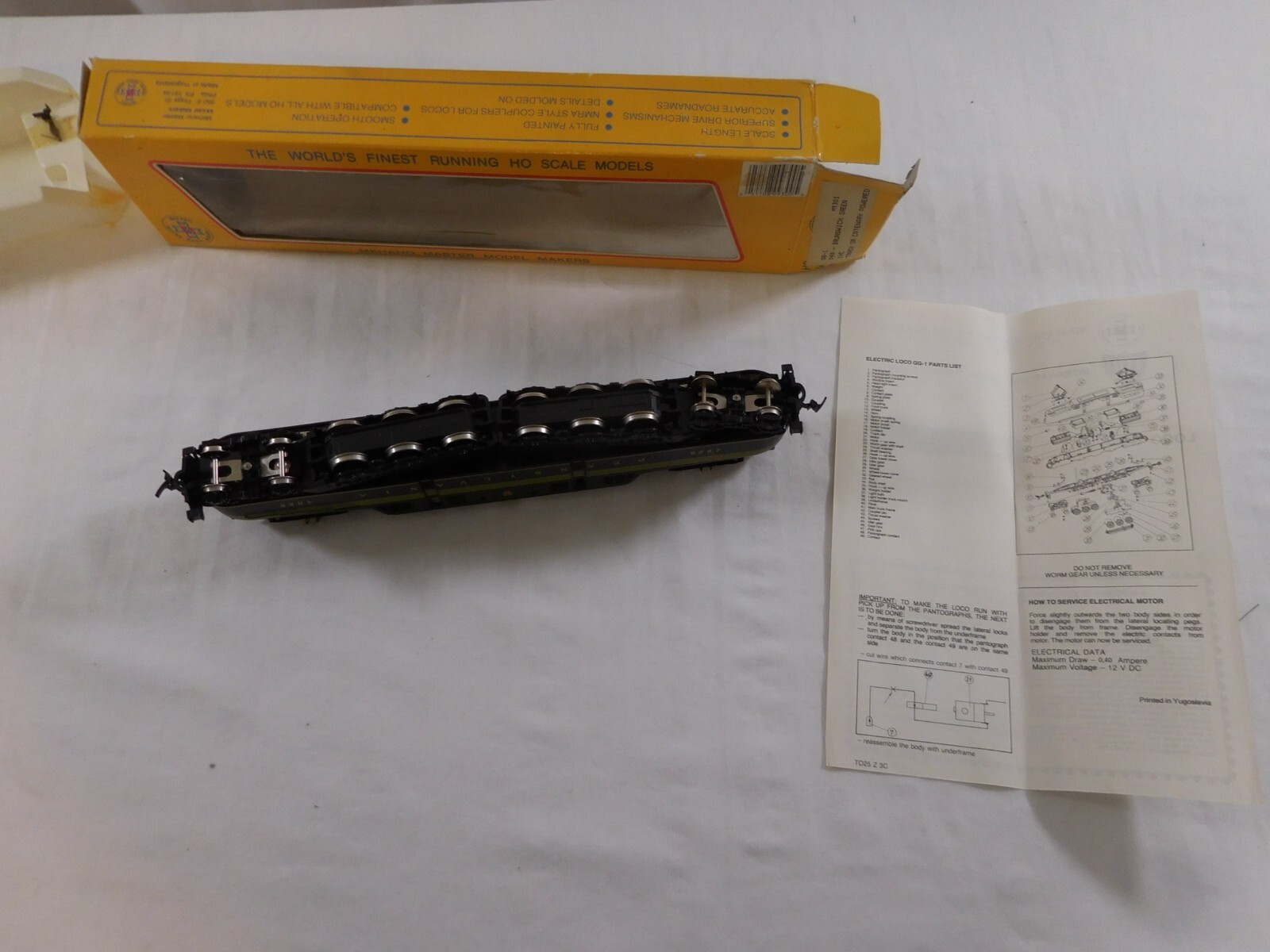 HO Scale IHC Brunswick Green Pennsylvania Dual Drive GG-1 M9301