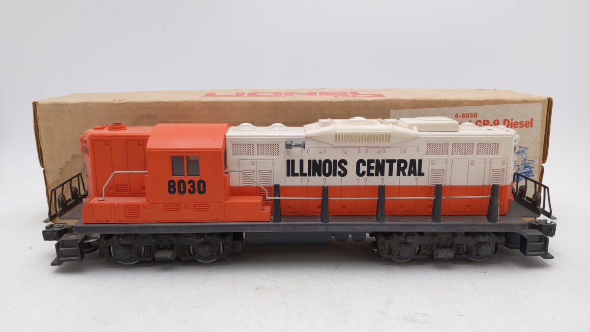 Lionel 6-8030 O Gauge Illinois Central GP-9 Diesel Locomotive #8030/Box