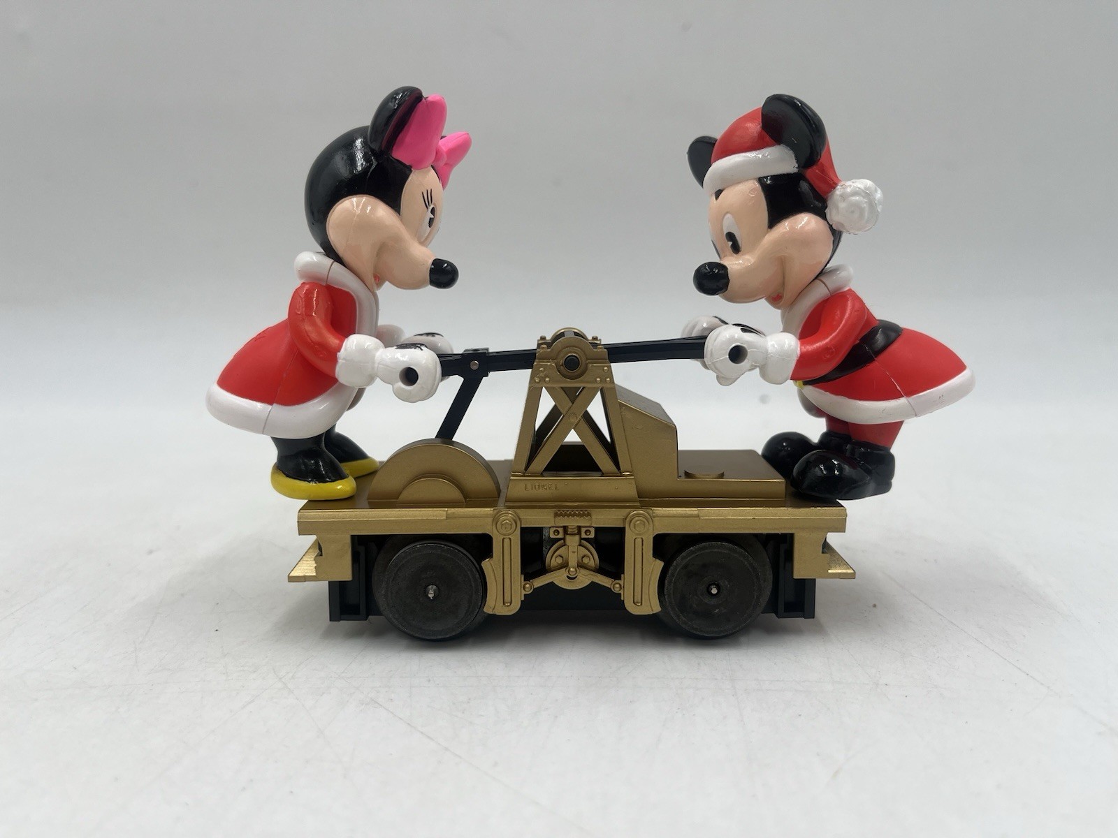 O Gauge Lionel 6-18433 Mickey Minnie Mouse Disney Christmas Handcar