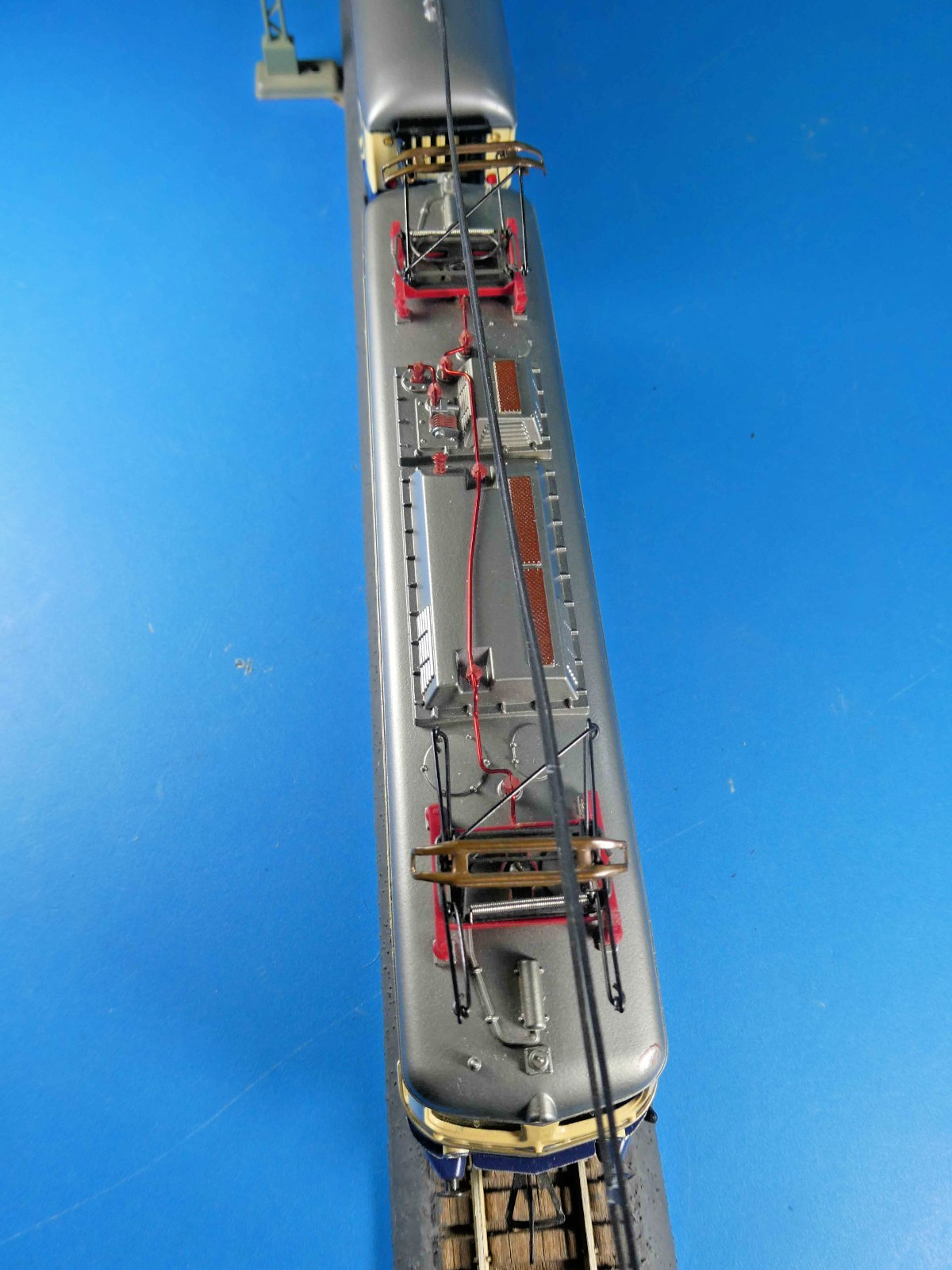 FLEISCHMANN HO 1347S METAL 1st VER 1965 ELECTRIC LOCO + 1500R TEE 1st -OBs-1967