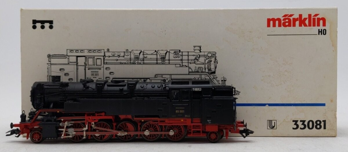 Marklin 33081 HO Scale BR 85 2-10-2 Steam Locomotive #85 001 EX/Box
