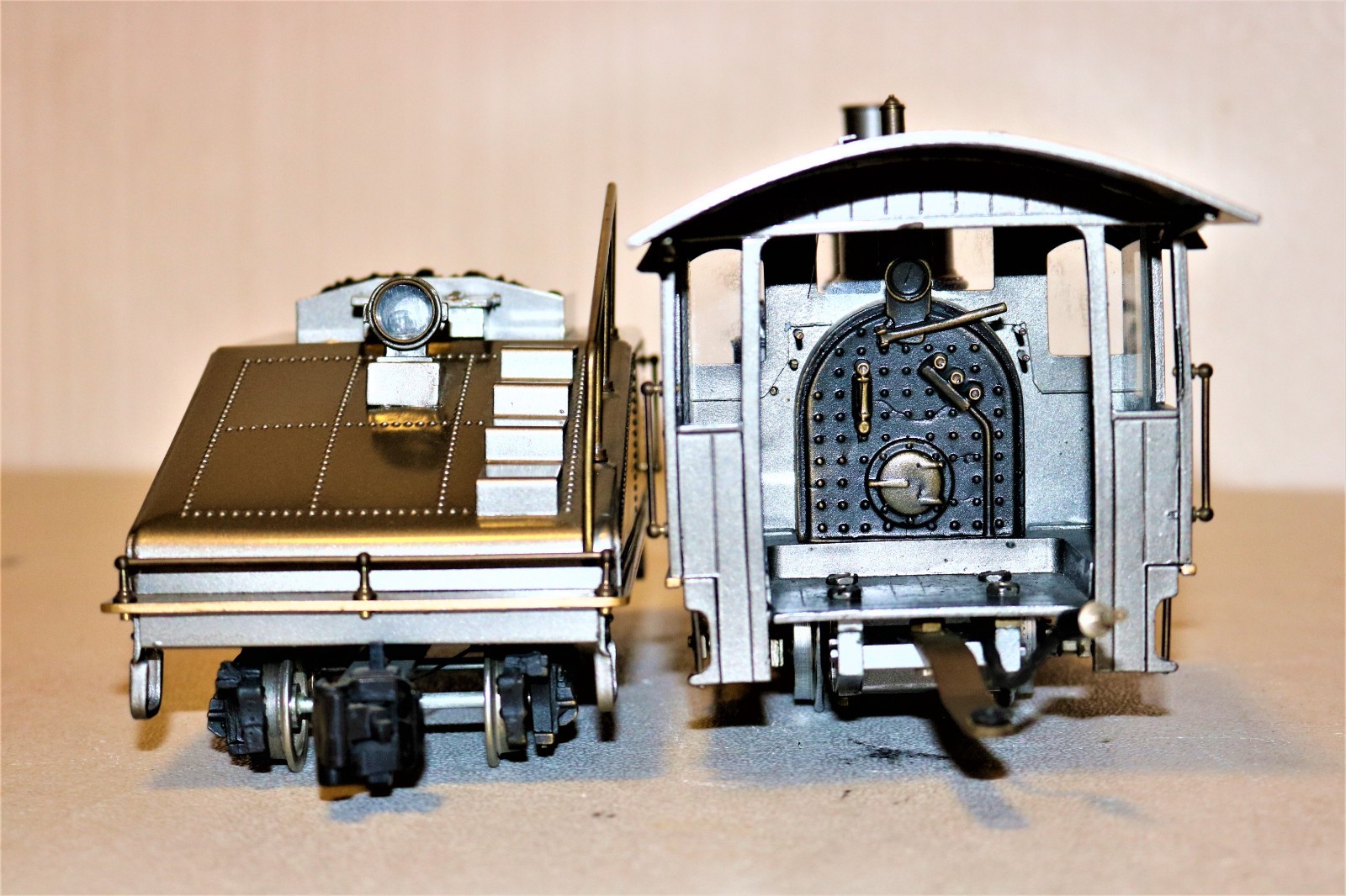 INCREDIBLE G scale Brass DELTON PENNSYLVANIA STAMPED STEEL GRAY 0-6-0 Ser #99