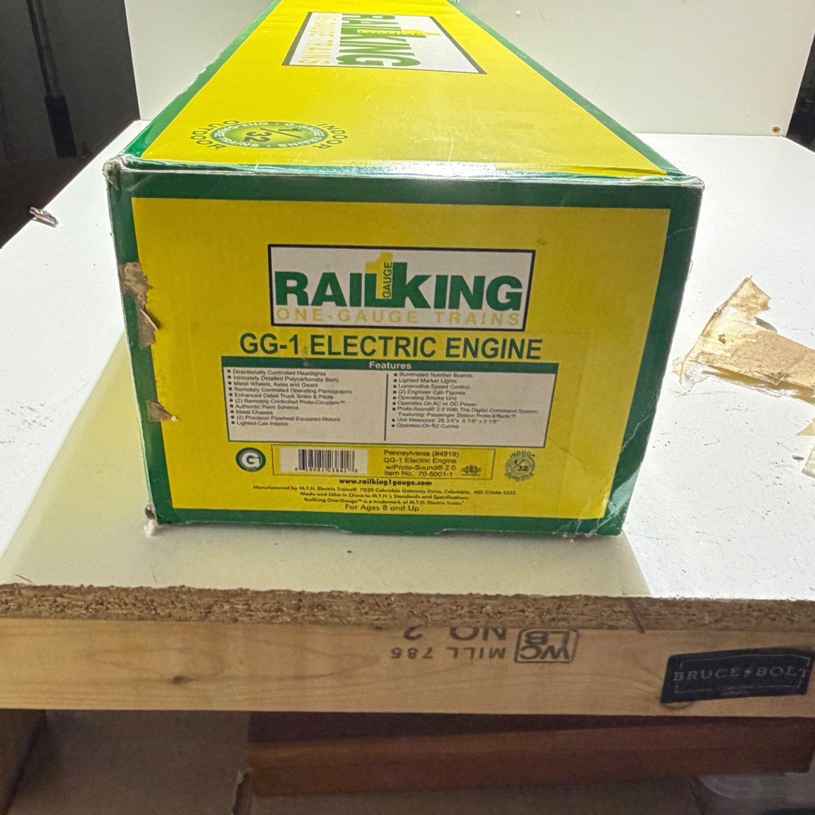 Railking 1 Gauge #70-5001-1 PRR #4919 GG1 Proto-Sound 2.0 DCS Boxed