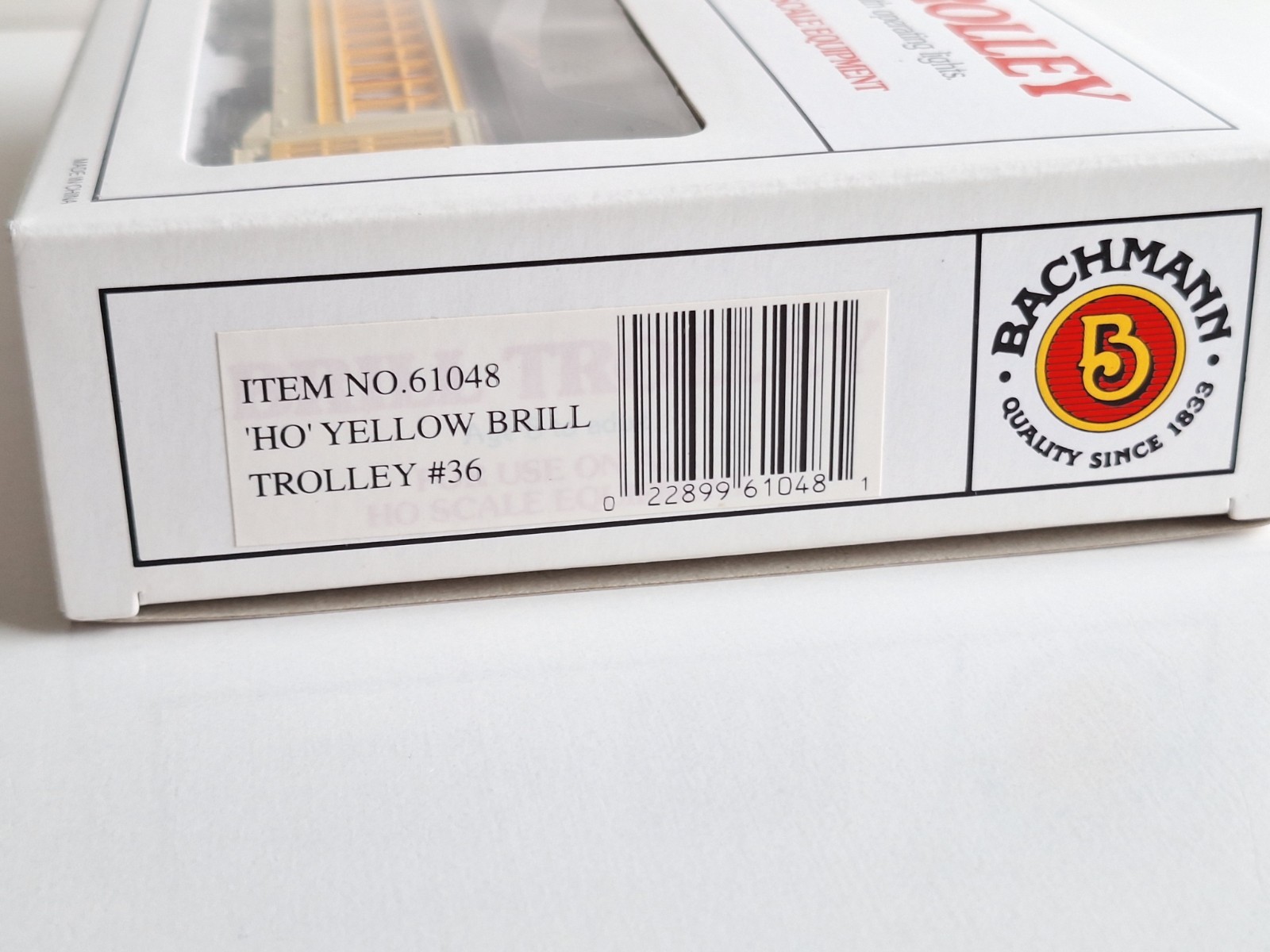 Bachmann 61048 Brill Trolley. New Old Stock. Mint Cond. 2 Rail DC.Boxed.HO Scale
