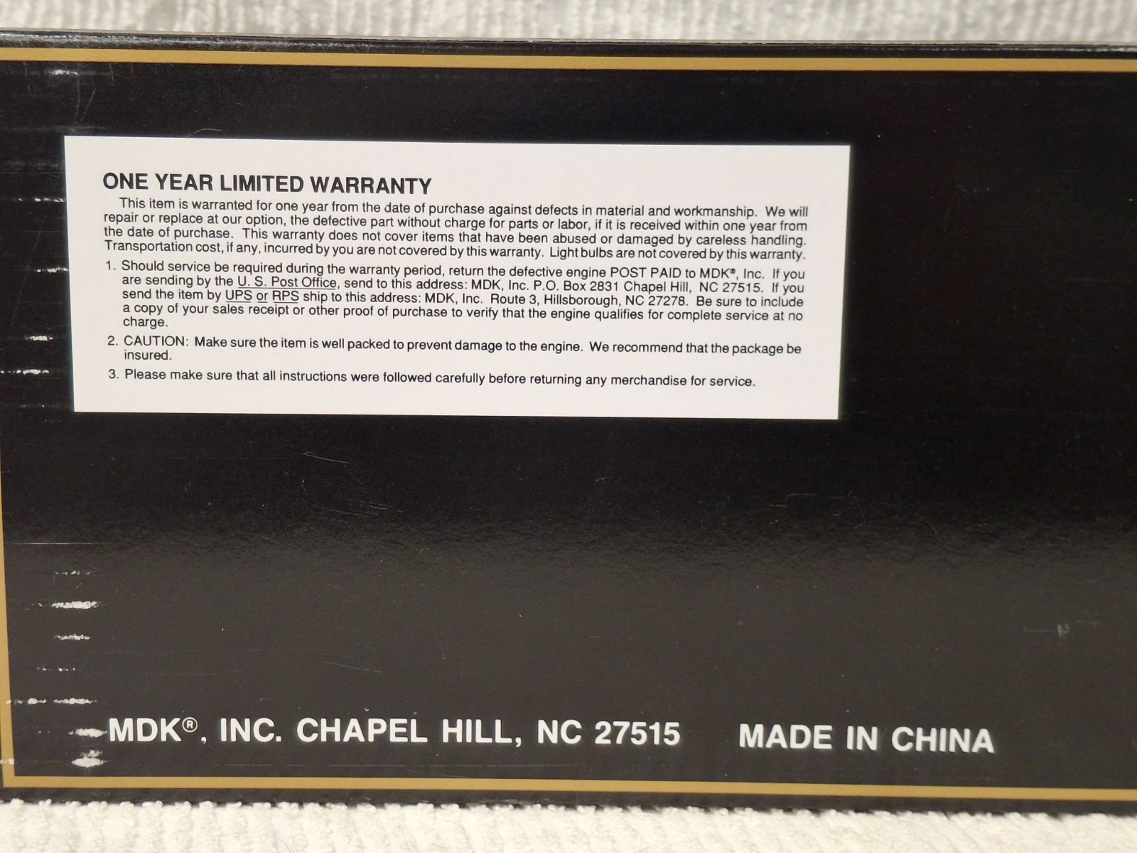 K-LINE O SCALE KENNECOYY COPPER MP15 LOCOMOTIVE K-22521C In Box