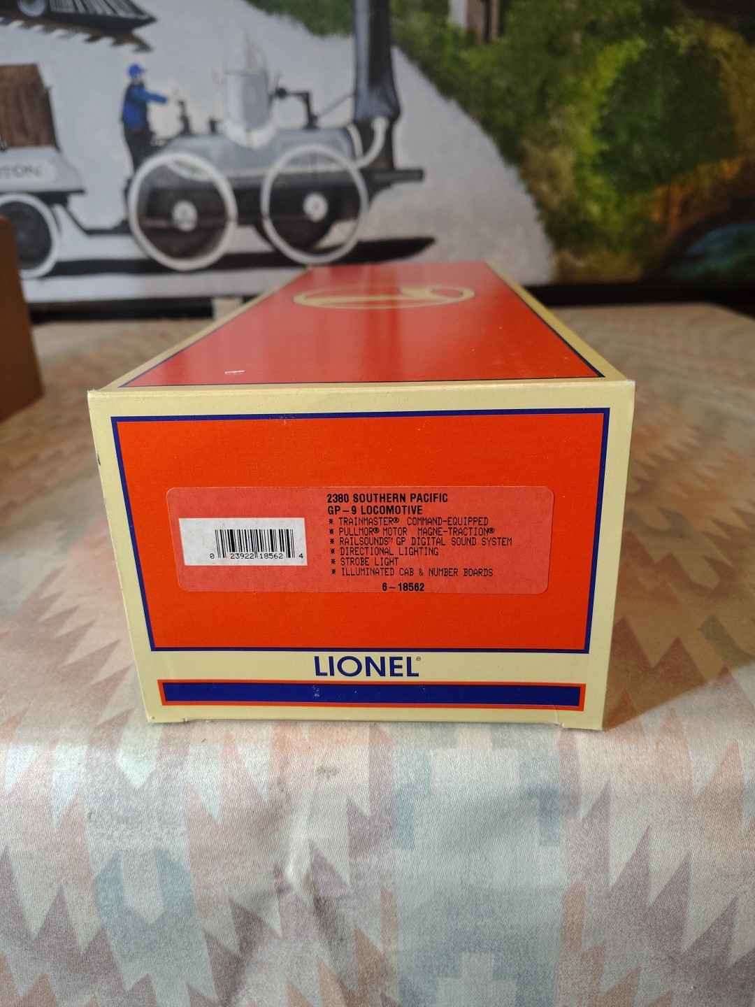 Lionel 6-18562 2380 SP GP-9 Locomotive Black Widow With Sound NIB