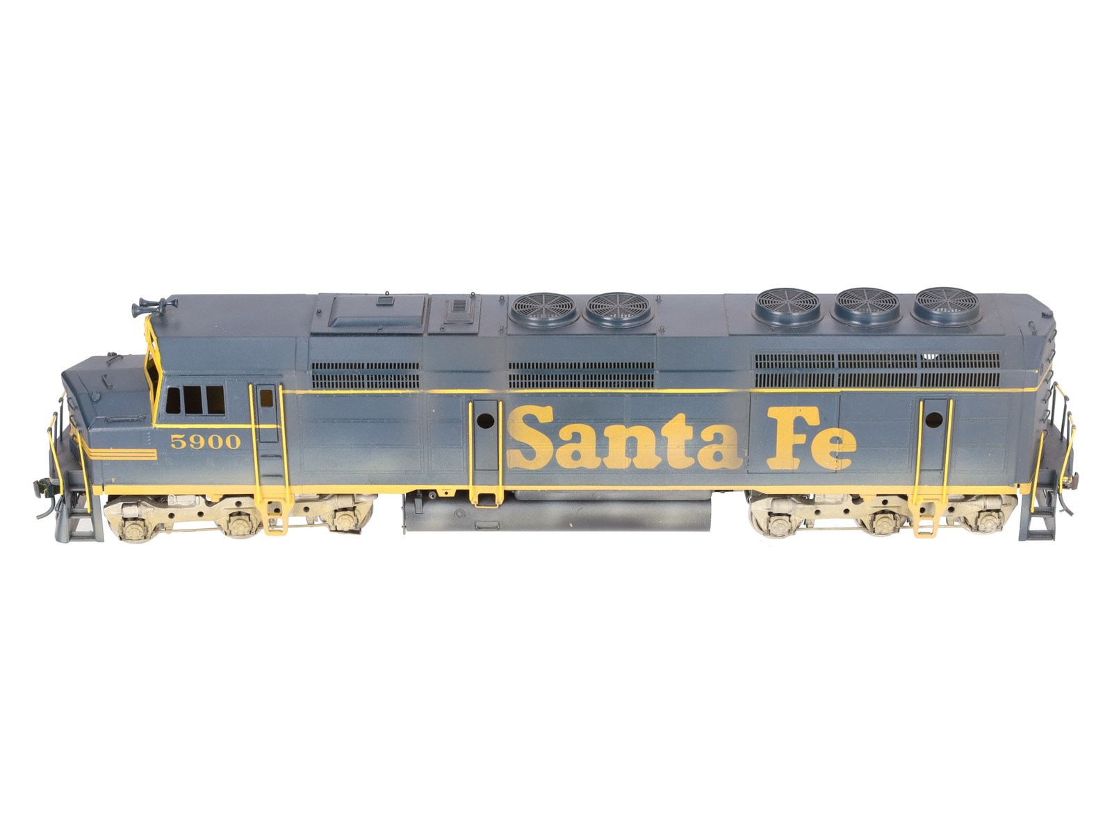 KTM Scale Models O BRASS Santa Fe EMD F-45 Diesel Locomotive -2 Rail/Painted EX