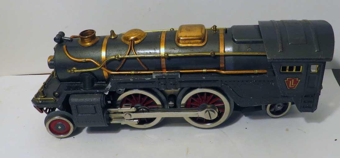 Lionel Pre-War Standard Gauge 385E Steam Engine and Tender – Gunmetal and Copper