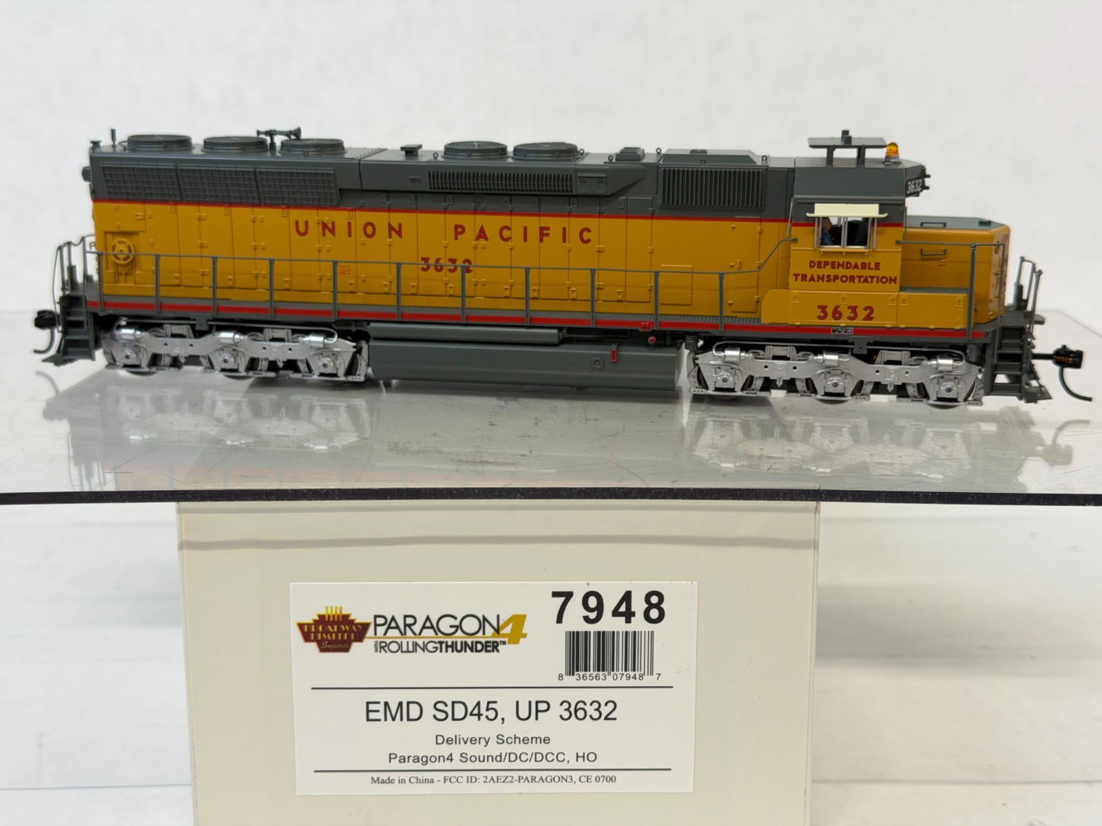 Broadway Limited HO 7948 EMD SD45, UP 3632, DELIVERY SCHEME, PARAGON4 DCC Sound