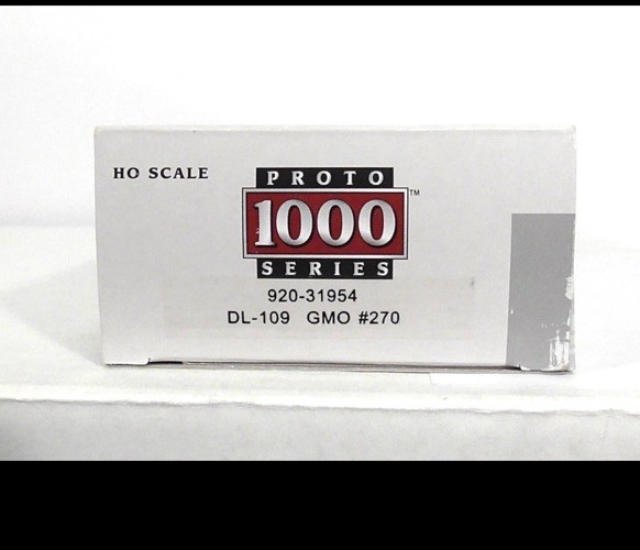 HO Scale GM&O Gulf Mobile & Ohio Passenger DL-109 Analog Proto 1000