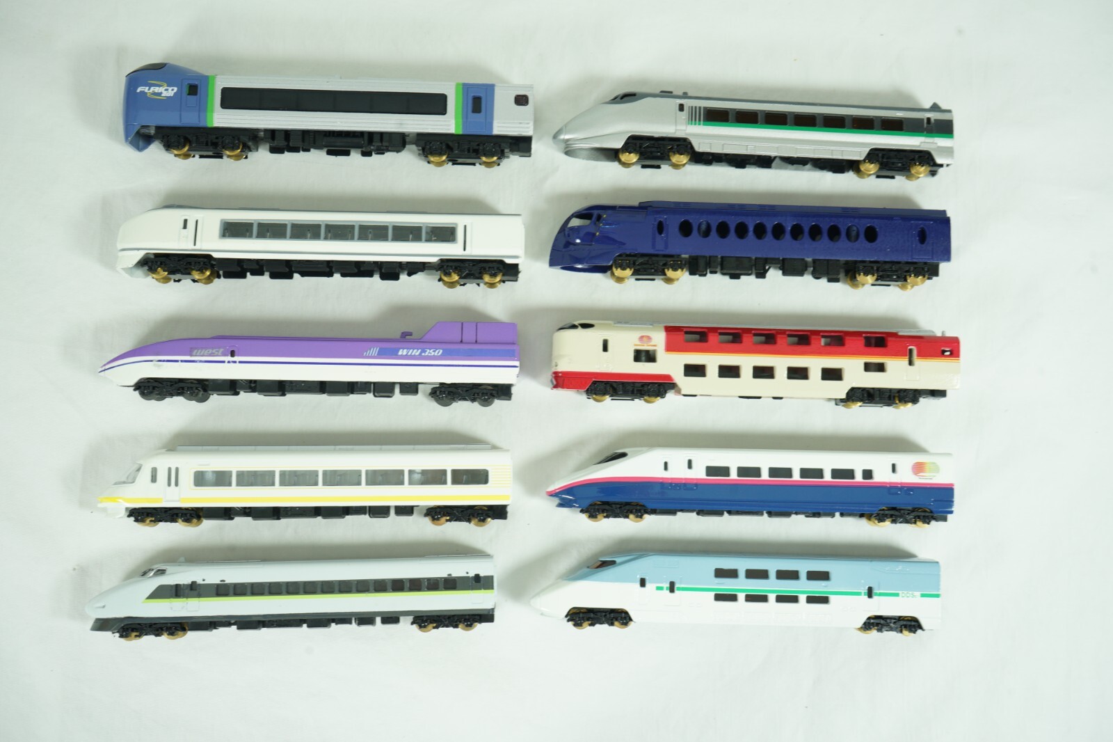 N 1:160 Scale Japan Toy Metal Engine Models Lot of 10x Flrico Win 350 DDSe1 S7-9