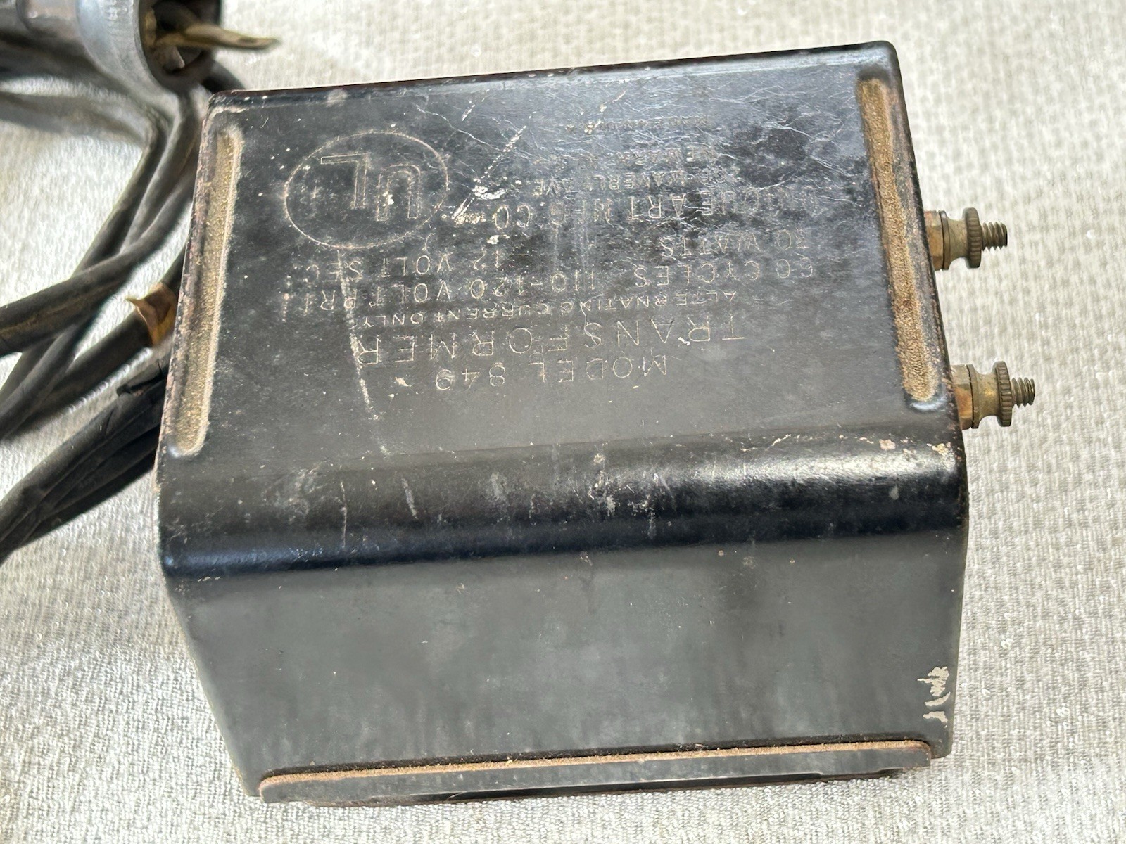 Vintage O Gauge Transformer Model 849 Unique Art MFG Company 1949-1951