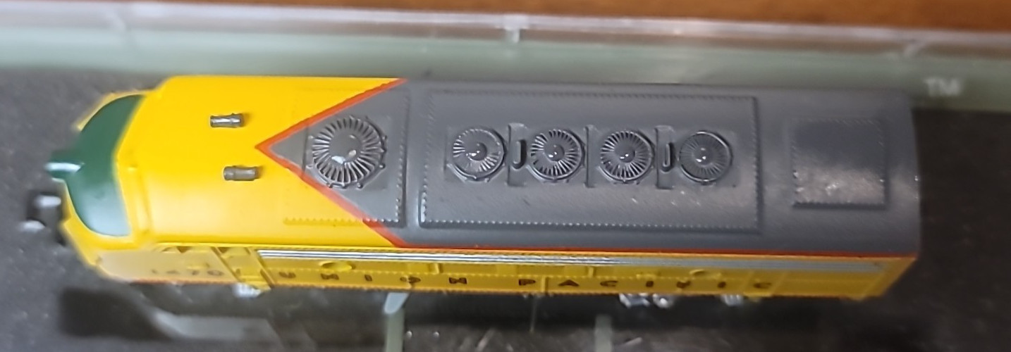 BACHMANN PLUS EMD F7 A-B-B-A UNIONPACIFIC ROAD# 1470, 1476B, 1492B, 1468 powered
