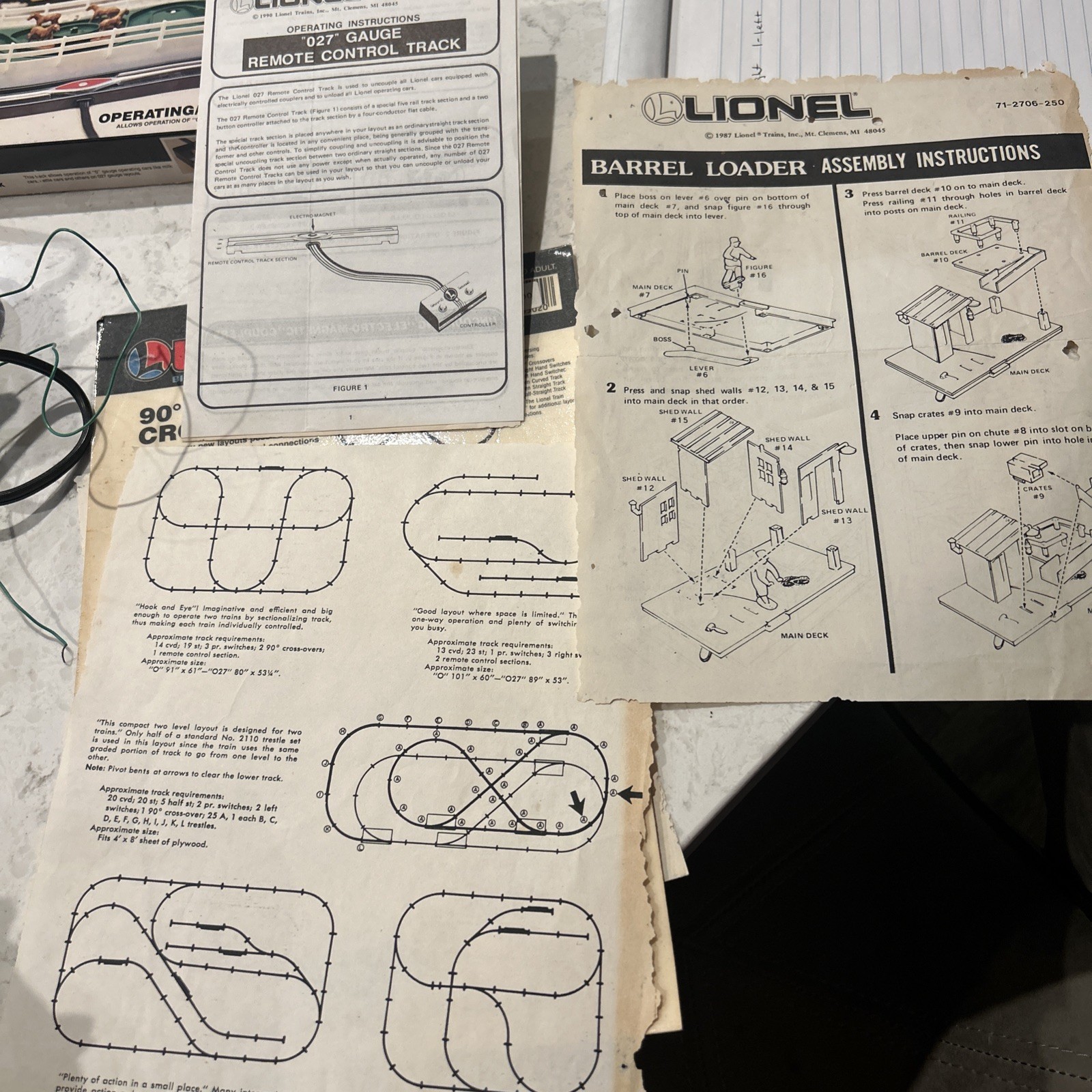 Lionel 27 Gauge NPR Train Set 8 Cars Incl Engine And Tender, See Description