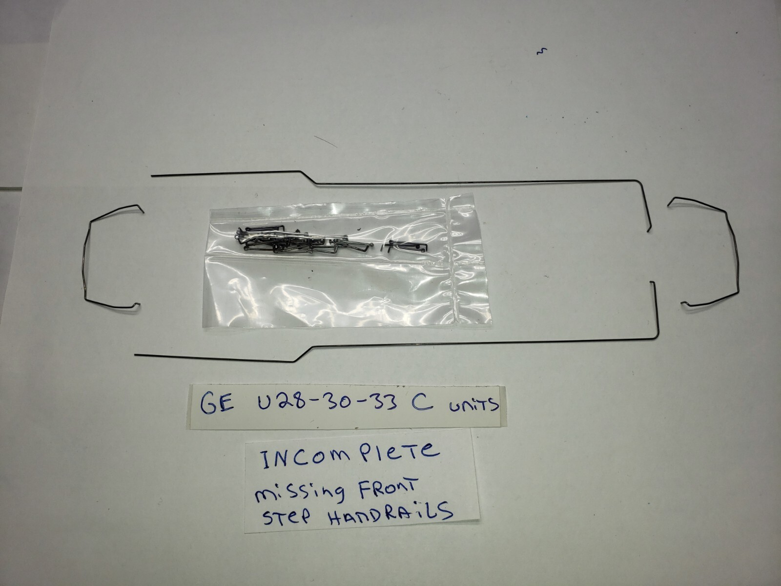 U28C AS IS INCOMPLETE HANDRAILS STANCHIONS SET HO Athearn GE U28C ,U30C, U33C