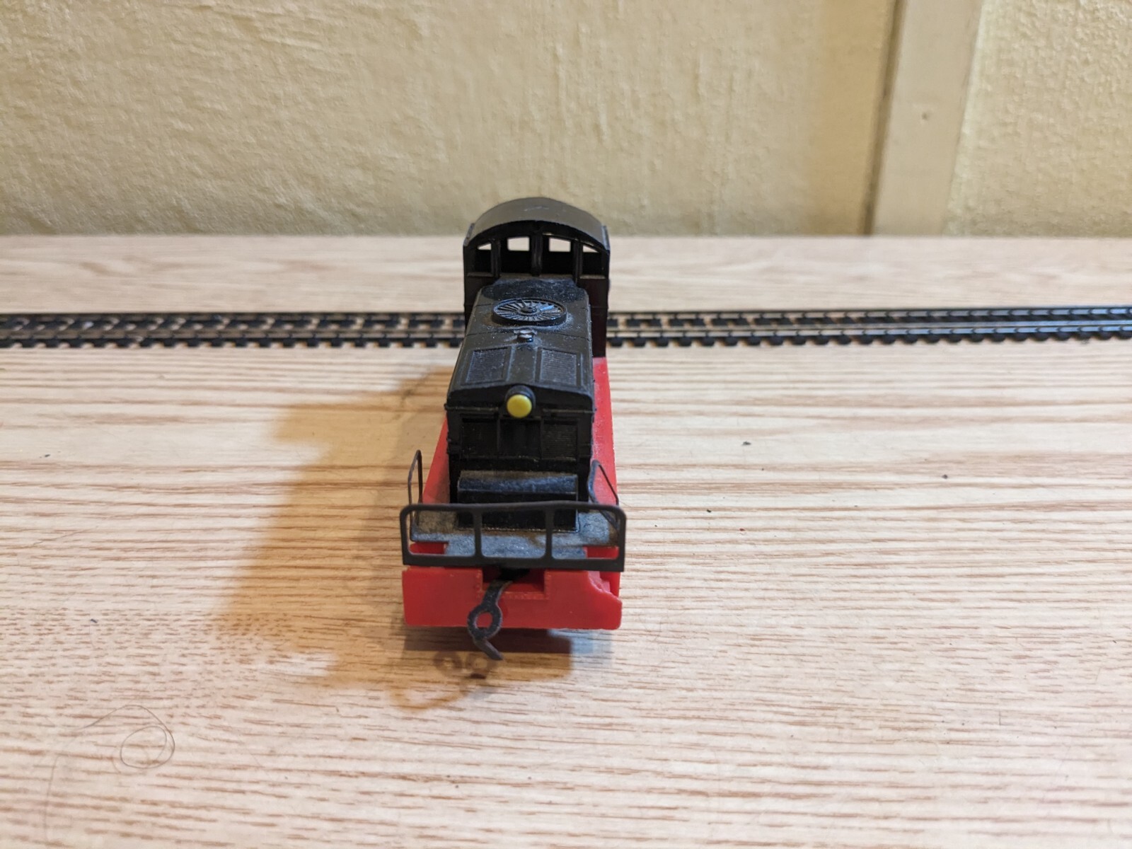 Made in Western Germany Black and Red Diesel Locomotive – HO Scale