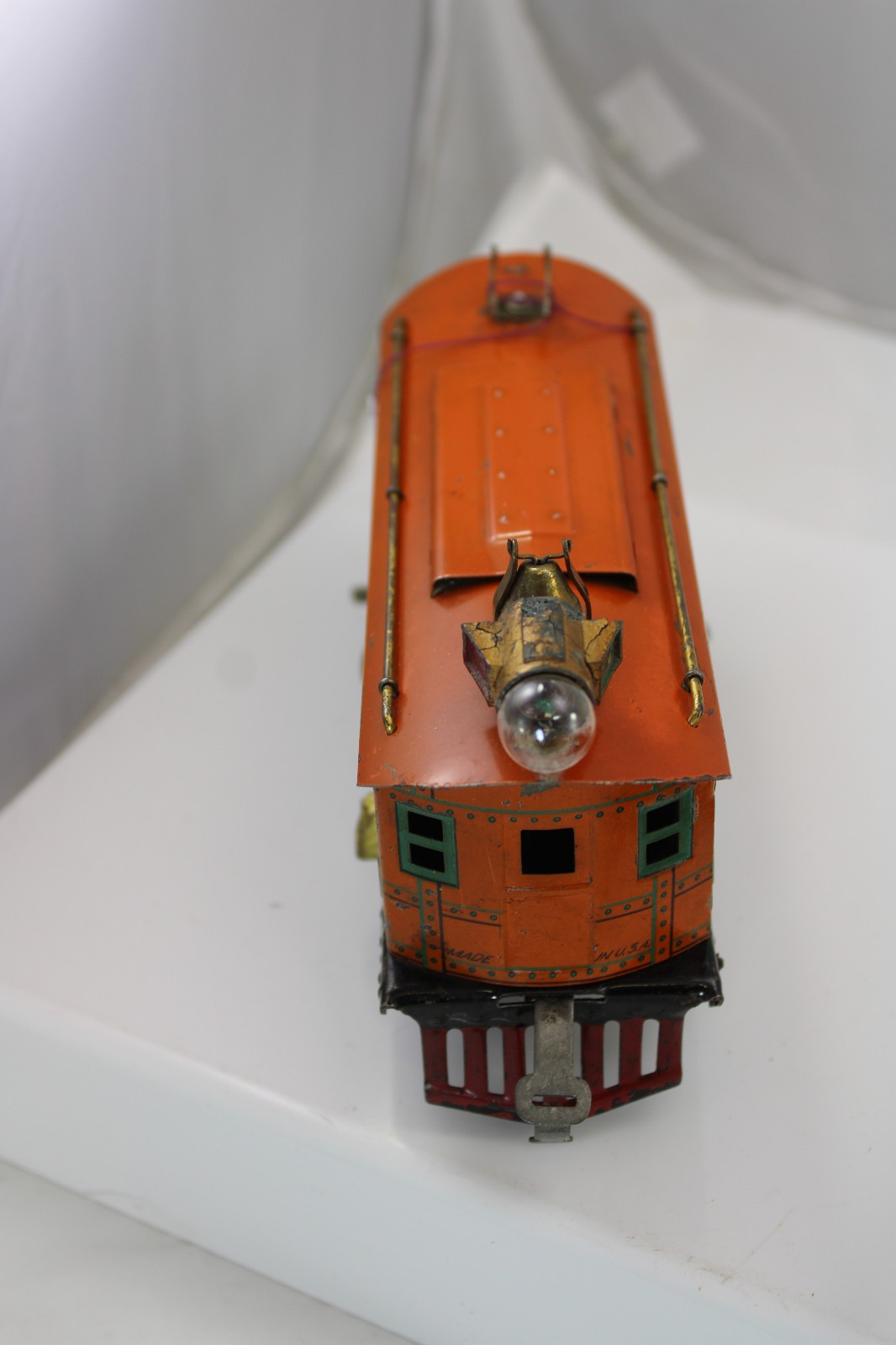 O Gauge – Pre-War American Flyer – Paul Revere Boxcab Set – Orange