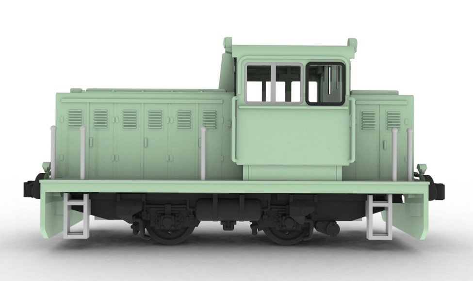 HO Scale Industrial Diesel Switcher Locomotive Kit H0 Plum Shunter Engine