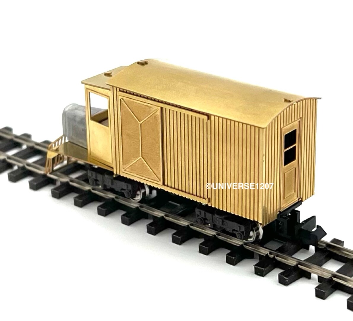 HOn30/HOe/HOn2-1/2 Aru-Model Narrow Gauge Box Rail Truck RTR H0e Brass Railcar