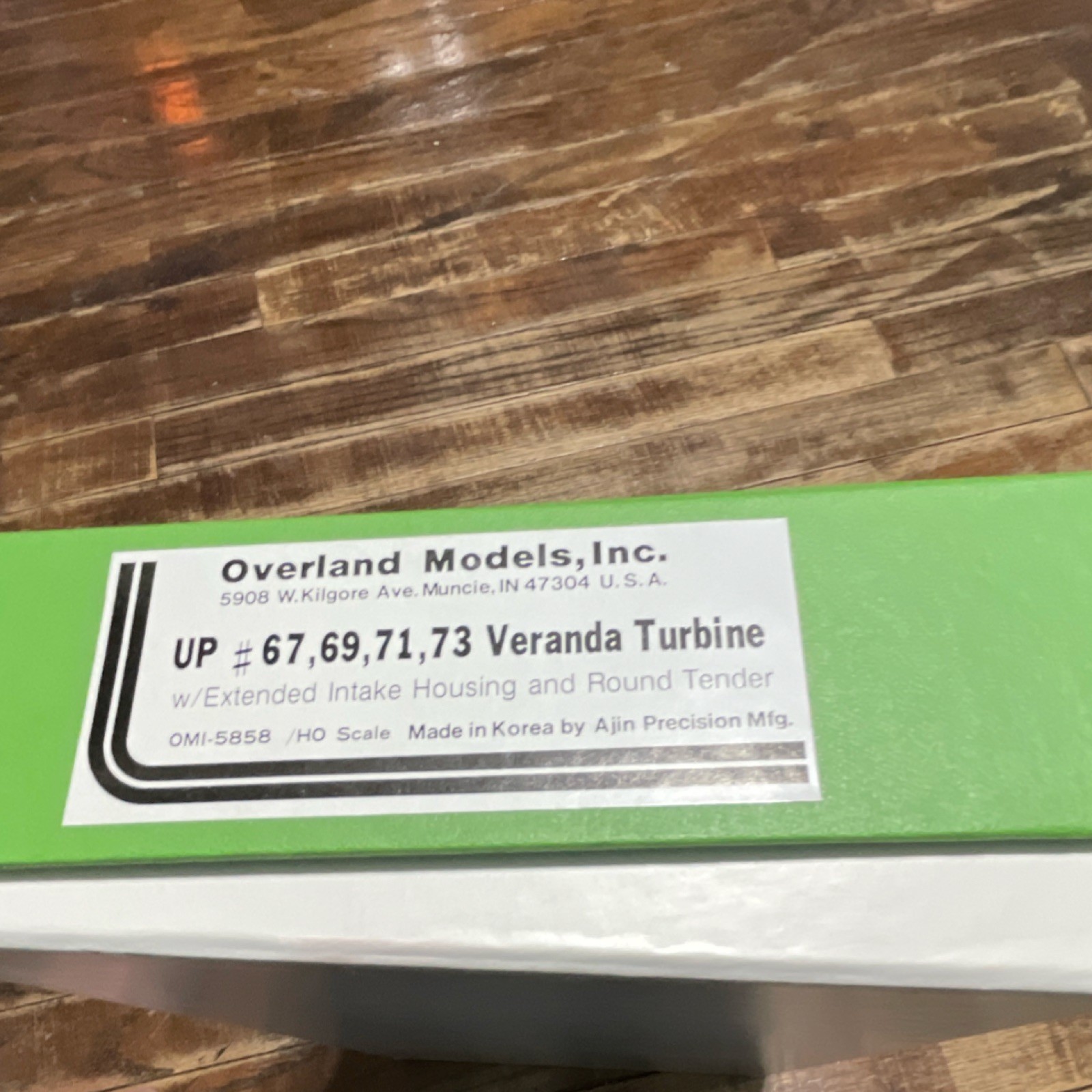 overland models union pacific veranda turbine ho brass locomotive with tender