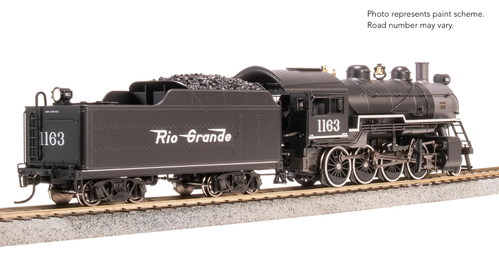 Broadway Limited HO Scale ~ 2-8-0 Consolidation ~ D&RGW 1163 ~ DC Version ~ 8751