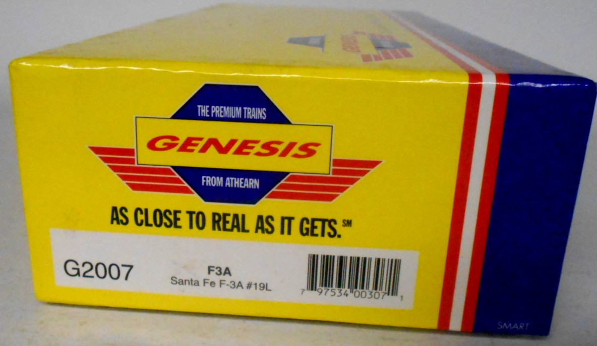ATHEARN Genesis HO Scale G2007 ATSF New Old Stock F-3-A #19L SANTA FE