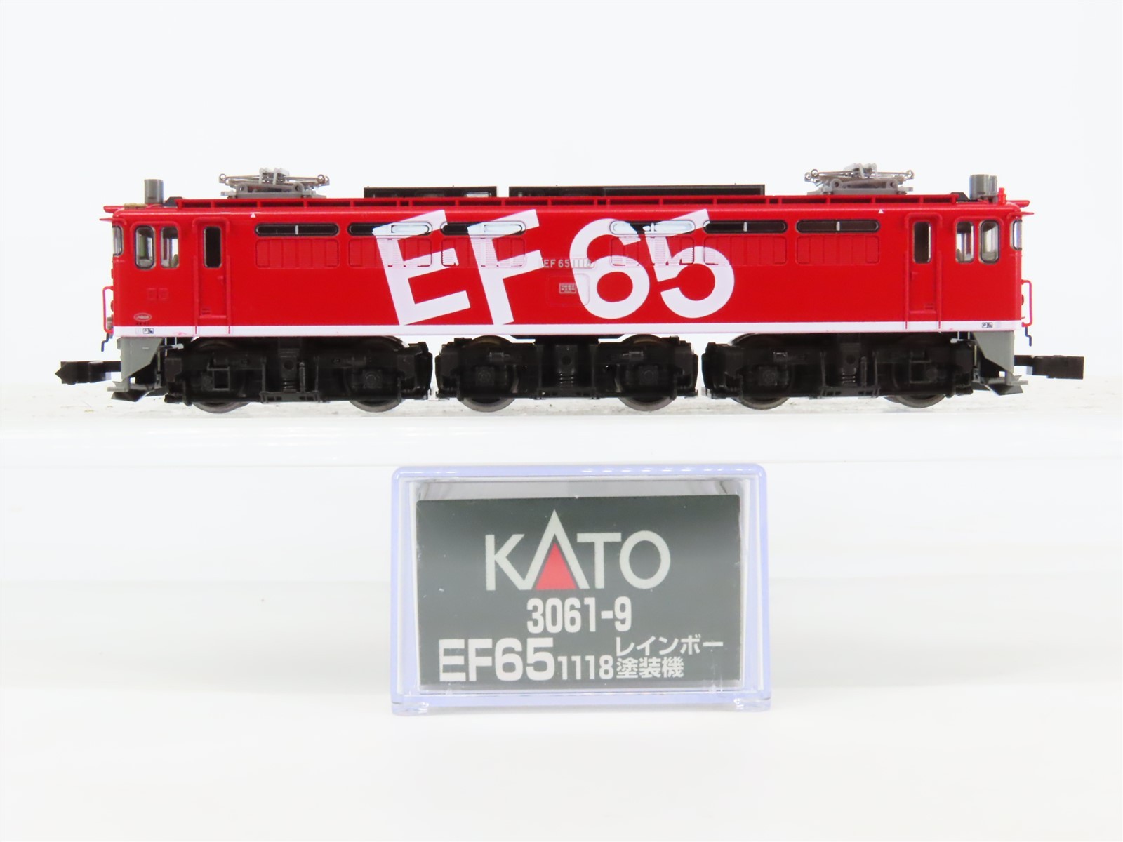 N Scale KATO 3061-9 JR Japan Railways “Rainbow Paint” Class EF65 Electric #1118